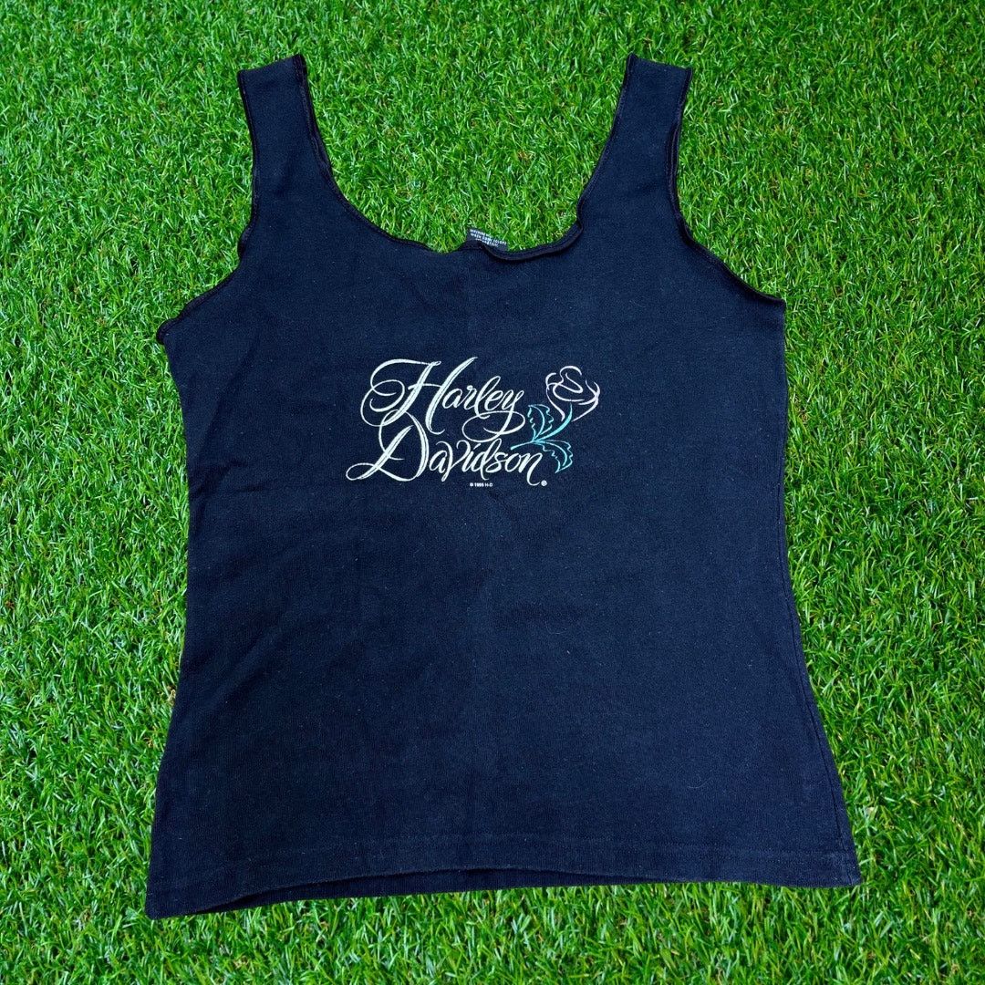 Harley Davidson Floral Harley Davidson Tank Size L / US 10 / IT 46 - 1 Thumbnail