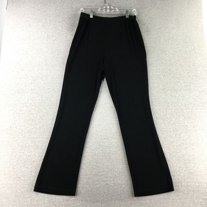 Chicos Travelers Pants Women’s Size 2 Black Slinky Stretch Straight Leg