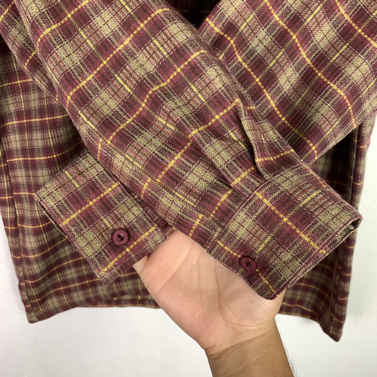 Flannel × Vintage Vintage Flannel Striped Single Pocket Shirt Size US M / EU 48-50 / 2 - 7 Thumbnail