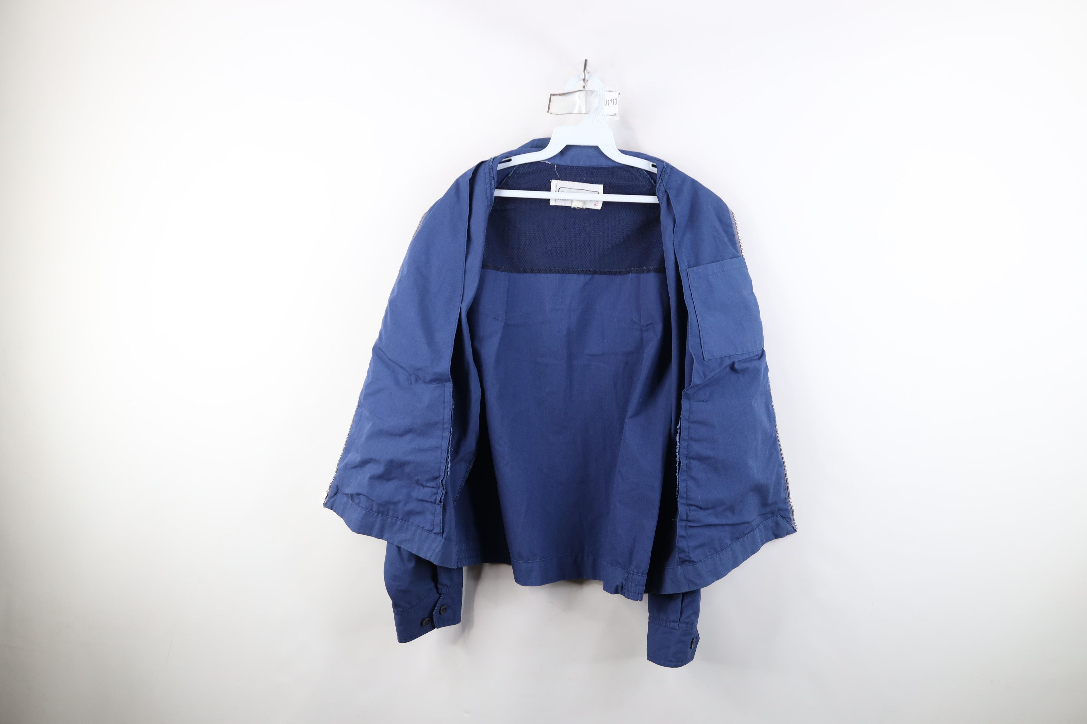Vintage Vintage 70s Streetwear Racer Bomber Jacket Blue Size US L / EU 52-54 / 3 - 11 Thumbnail