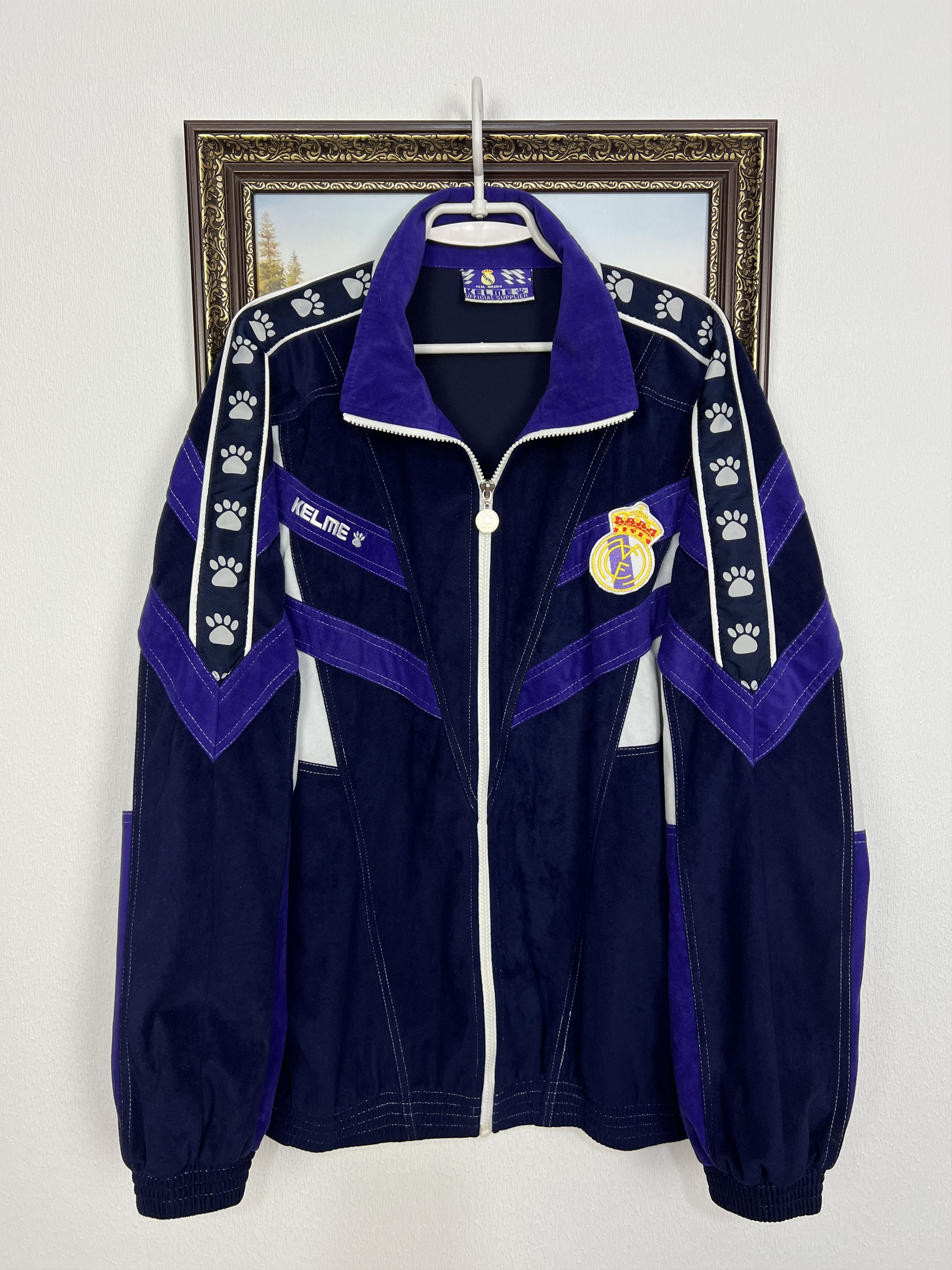 Vintage Kelme Real Madrid Football Jacket Soccer Track Top Rare Size US XXL / EU 58 / 5 - 1 Thumbnail