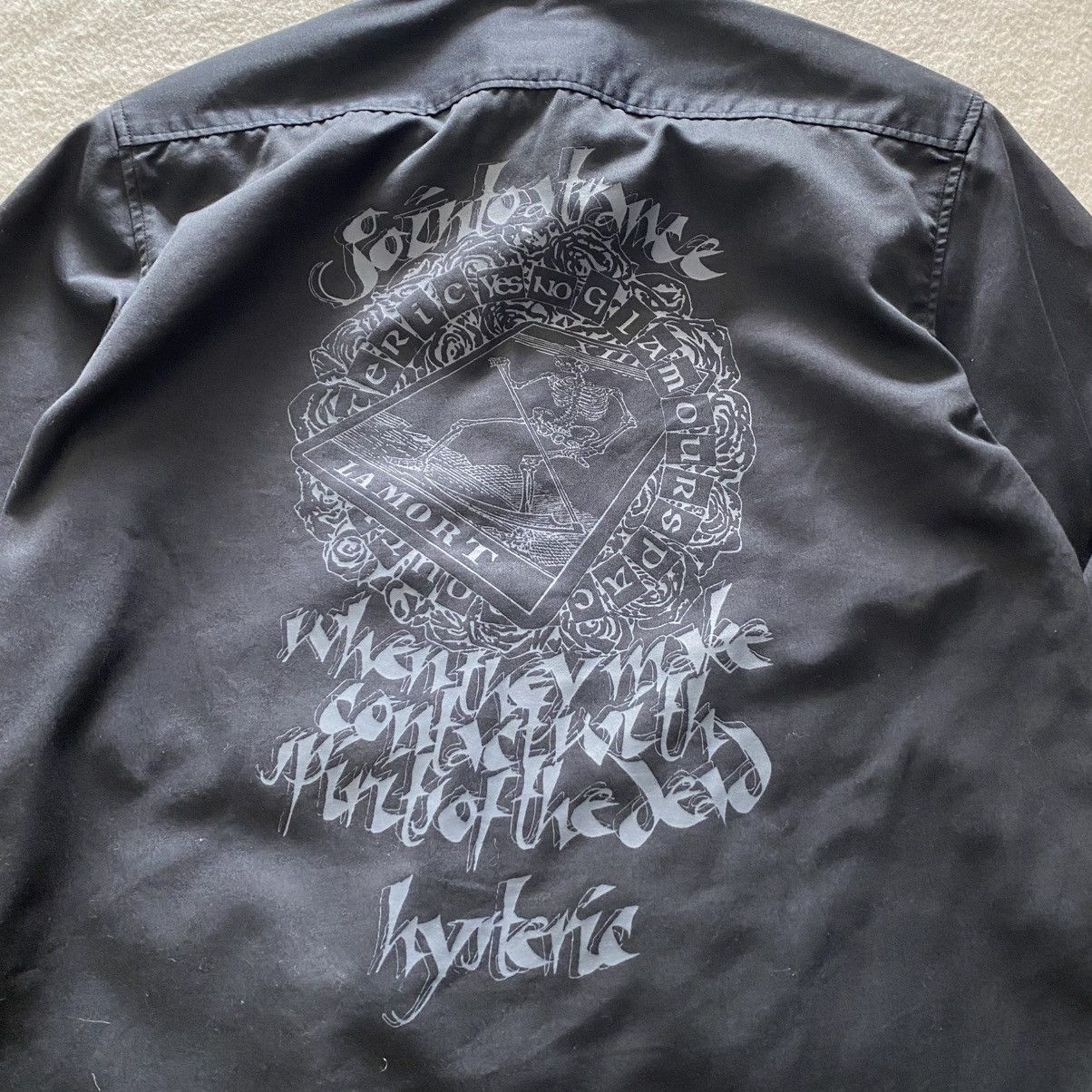 Hysteric Glamour × Japanese Brand × Vintage Vintage Hysteric Glamour X La Mart Print Logo Button Shiry Size US L / EU 52-54 / 3 - 5 Thumbnail