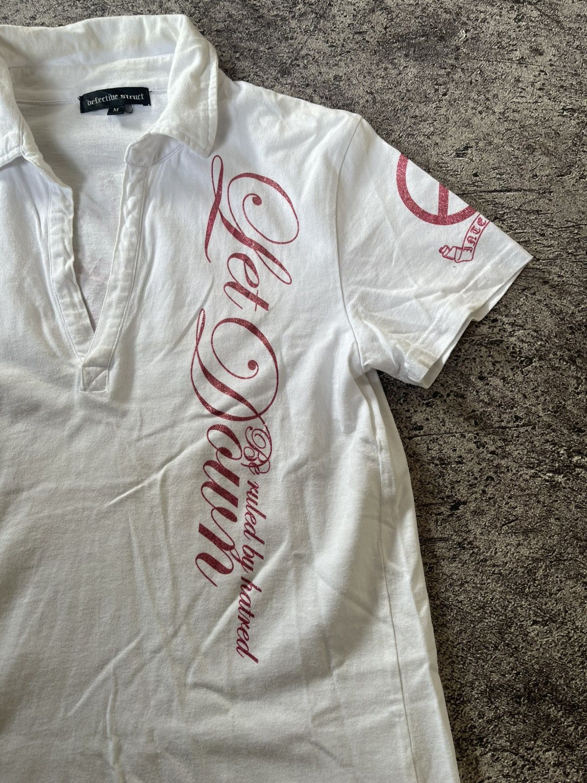 Japanese Brand Y2K DEtTECTIVE STRUCT IFSIXWASNINE GOTHIC POLO SHIRT Size US M / EU 48-50 / 2 - 4 Thumbnail
