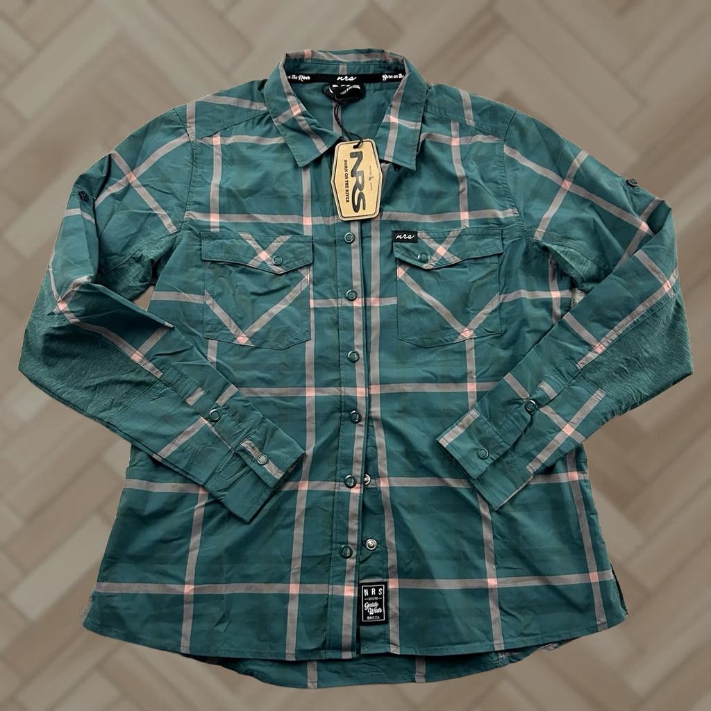 Vintage VINTAGE NRS Shirt Women Small Green Plaid Button-Up Long Sleeve Front Size S / US 4 / IT 40 - 1 Thumbnail