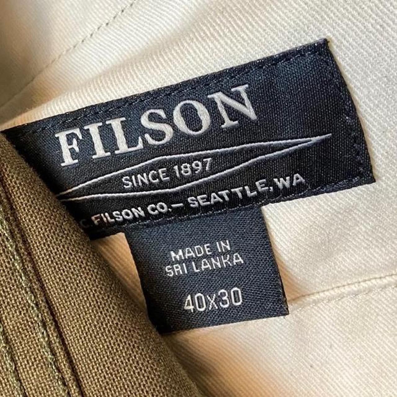 Filson Dry Tin Cloth Marsh Olive Pants 40x30 Size US 40 / EU 56 - 3 Thumbnail
