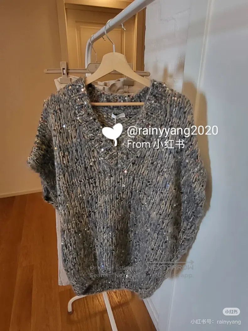 Brunello Cucinelli Brunello Cucinelli Lurex Knitted Sweater Size S / US 4 / IT 40 - 2 Thumbnail