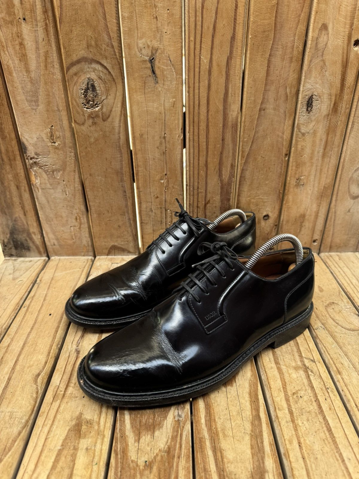 Christian Dior Monsieur Christian Dior black leather derby dress Shoes EUR 41 UK 7 Size US 8 / EU 41 - 1 Thumbnail