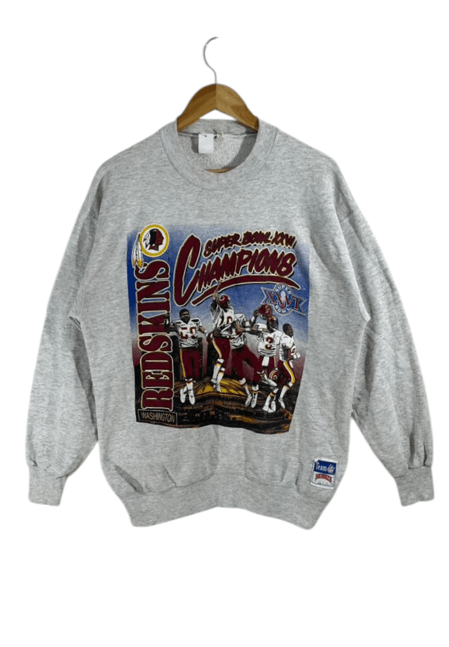 Vintage 🔥 Vintage 90s Washington Redskins Super Bowl Sweatshirt Size US M / EU 48-50 / 2 - 1 Thumbnail