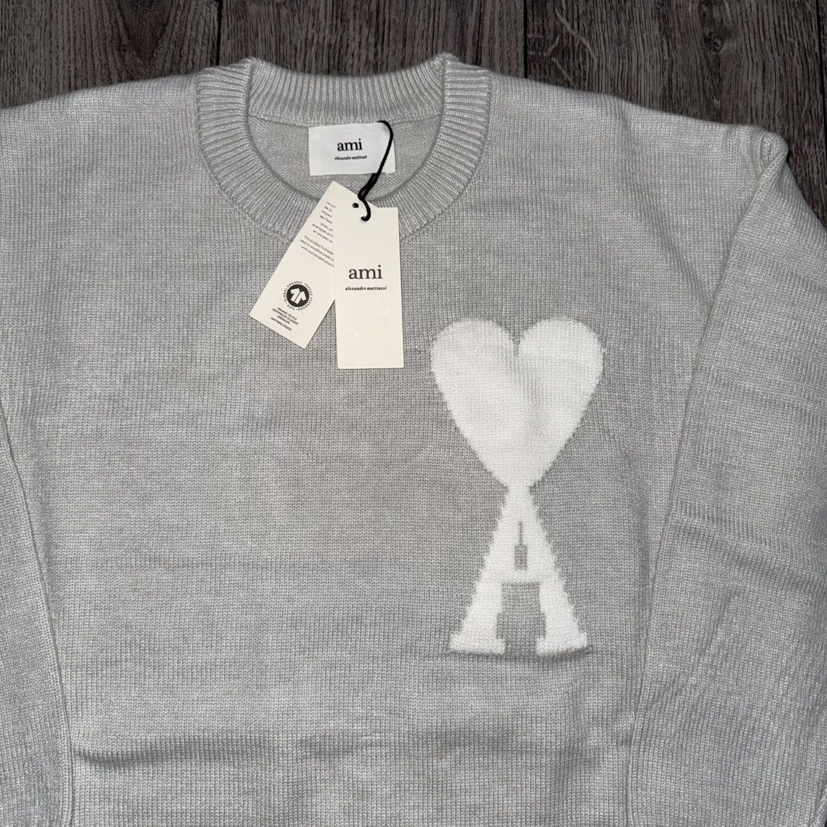 AMI Ami paris gray sweater size s Size S / US 4 / IT 40 - 4 Thumbnail