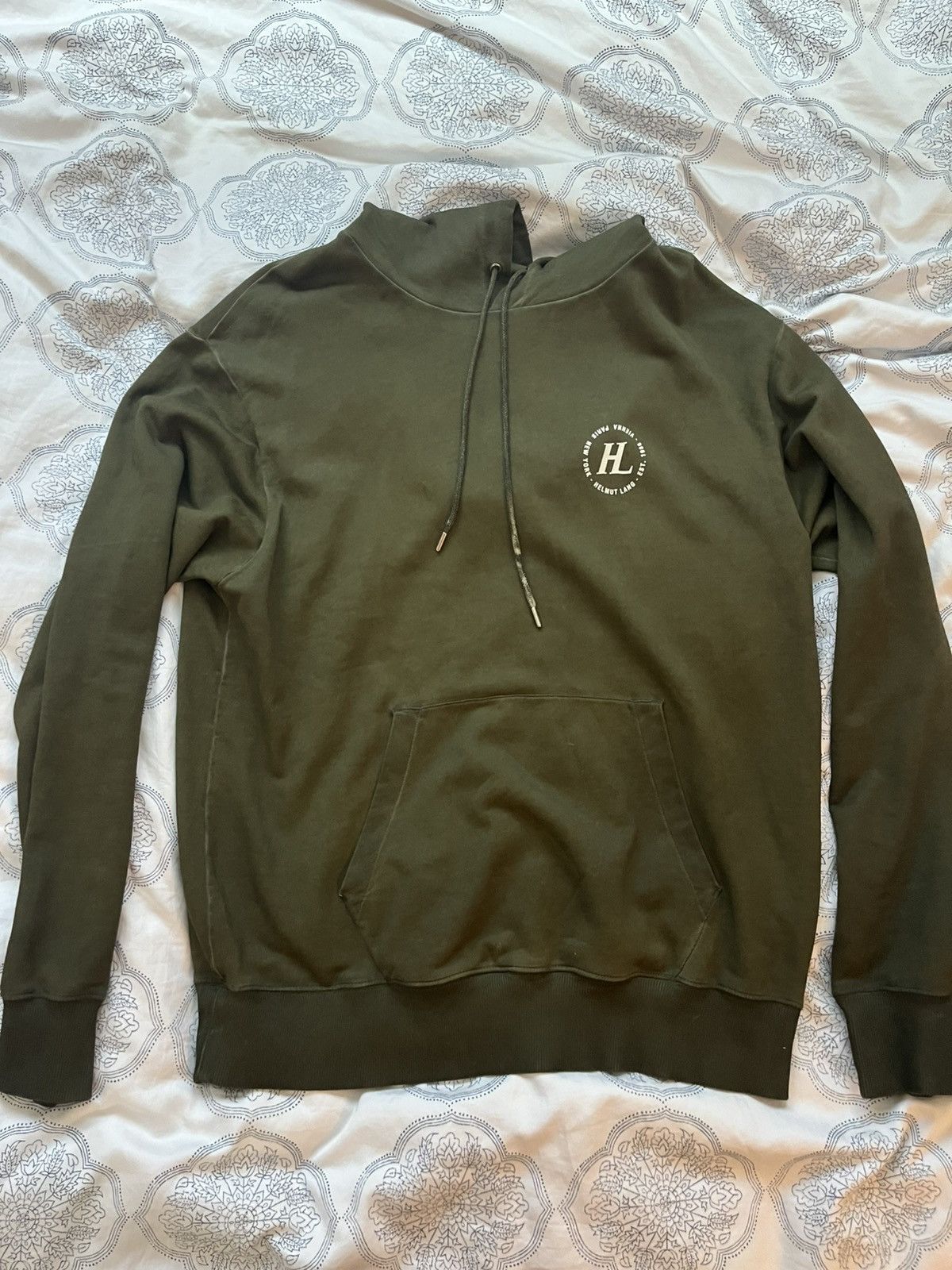 Helmut Lang Forest Green Hoodie