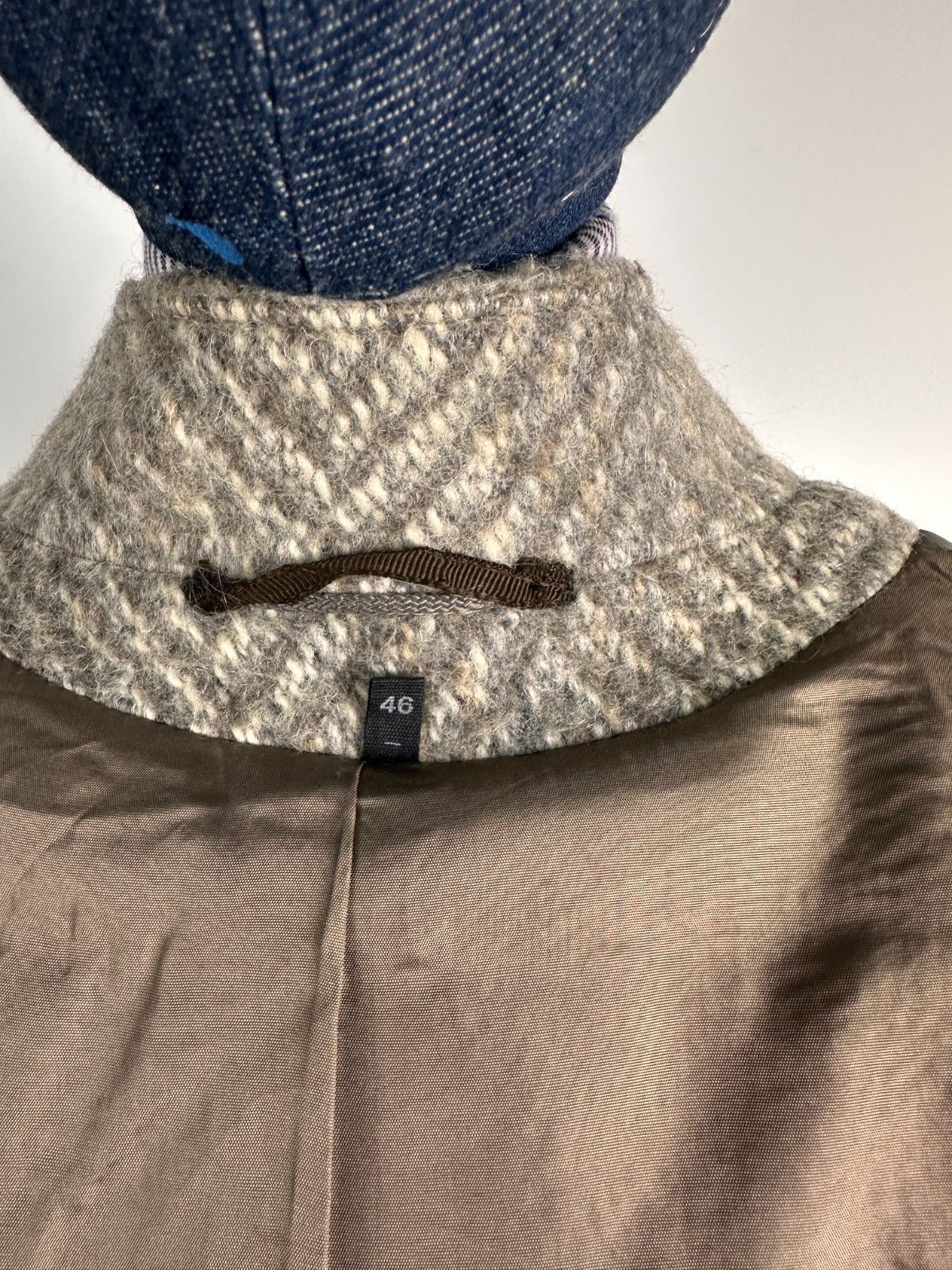 Other Vintage Llama Coat Herringbone Heavy Mohair Coat Size 46 Size M / US 6-8 / IT 42-44 - 13 Thumbnail