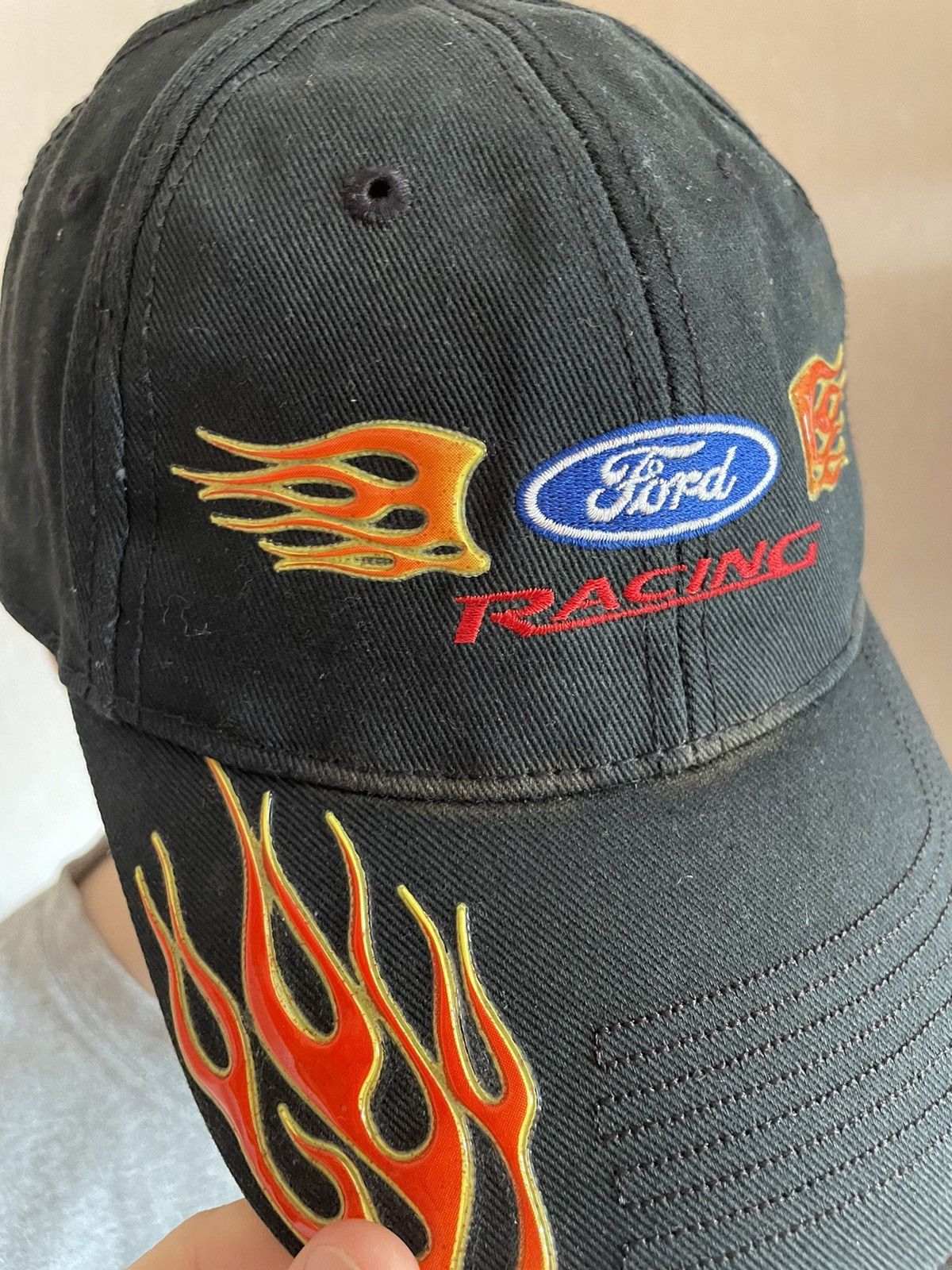 Ford Vintage Ford Racing Nascar Cap Flame Size ONE SIZE - 3 Thumbnail