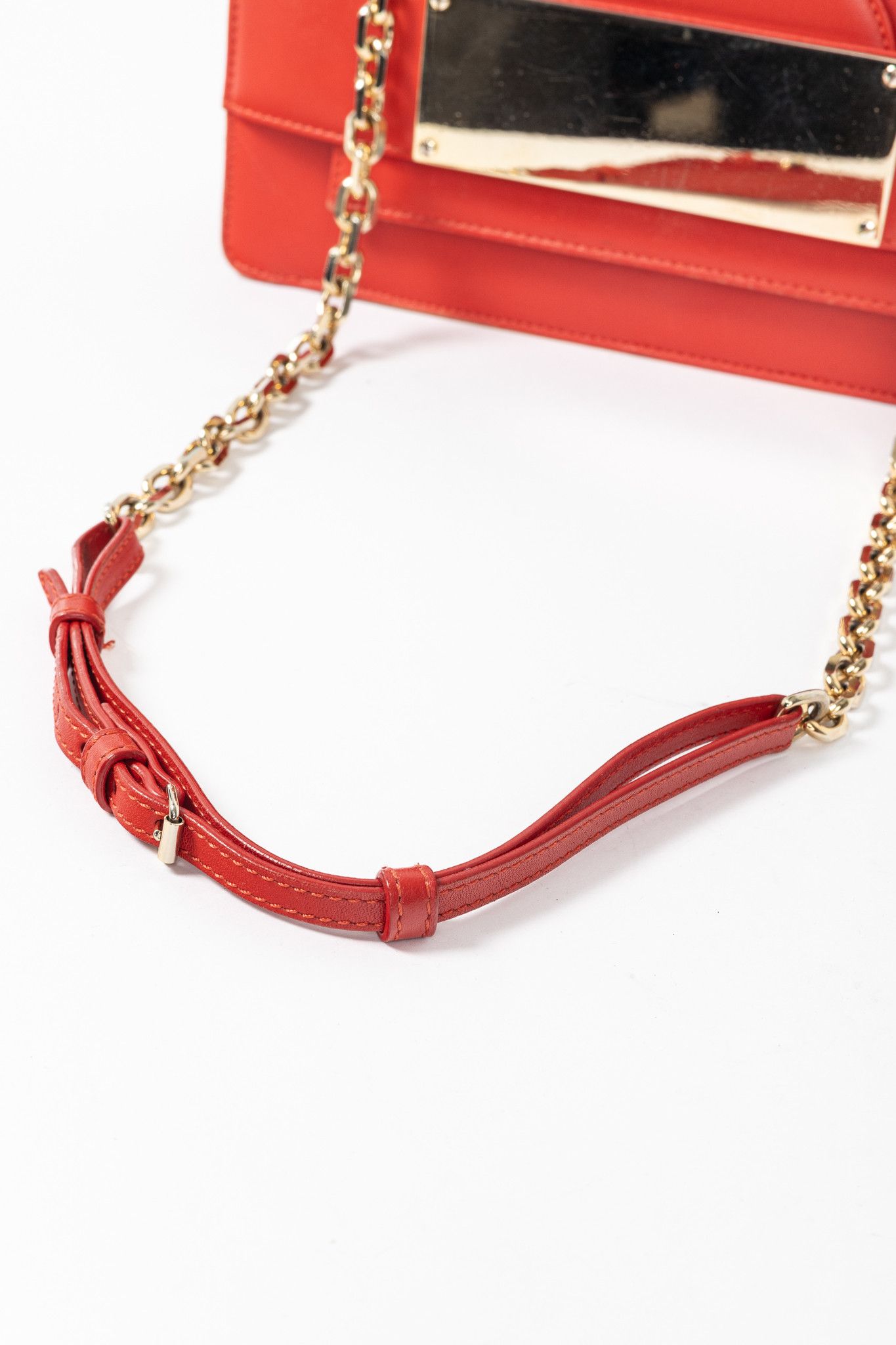 N21 N21 Bad-Belle Red Leather Flap Shoulder Bag Size ONE SIZE - 7 Thumbnail
