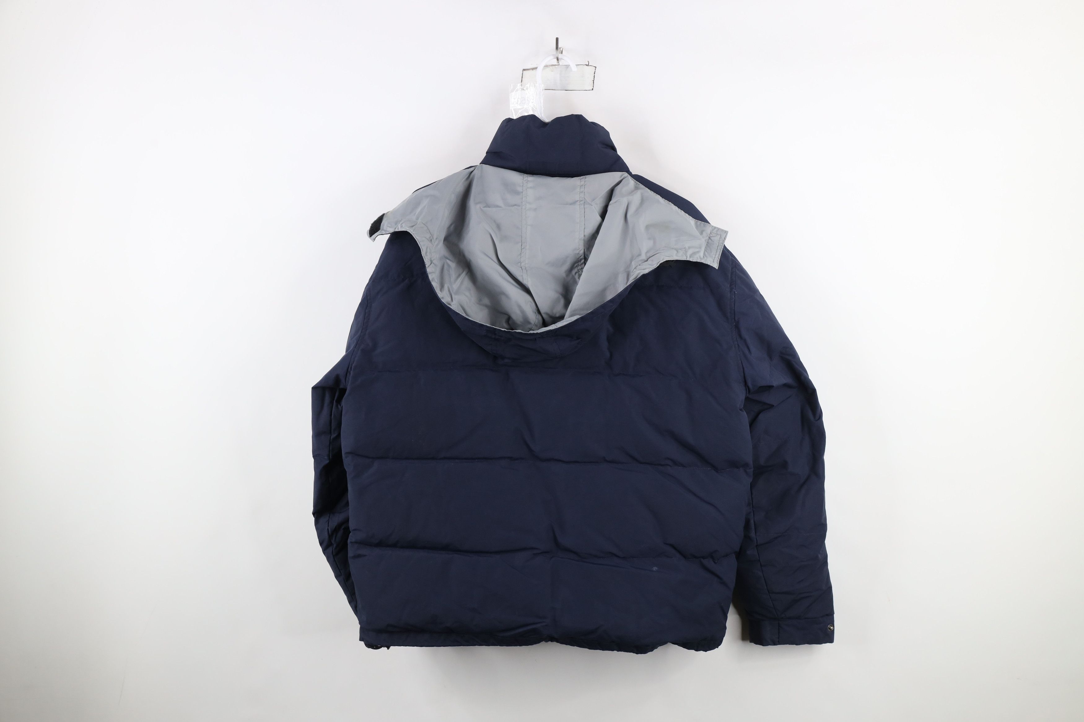 Nautica × Vintage Vintage 90s Nautica Duck Down Fill Hooded Puffer Jacket Blue Size US S / EU 44-46 / 1 - 13 Thumbnail