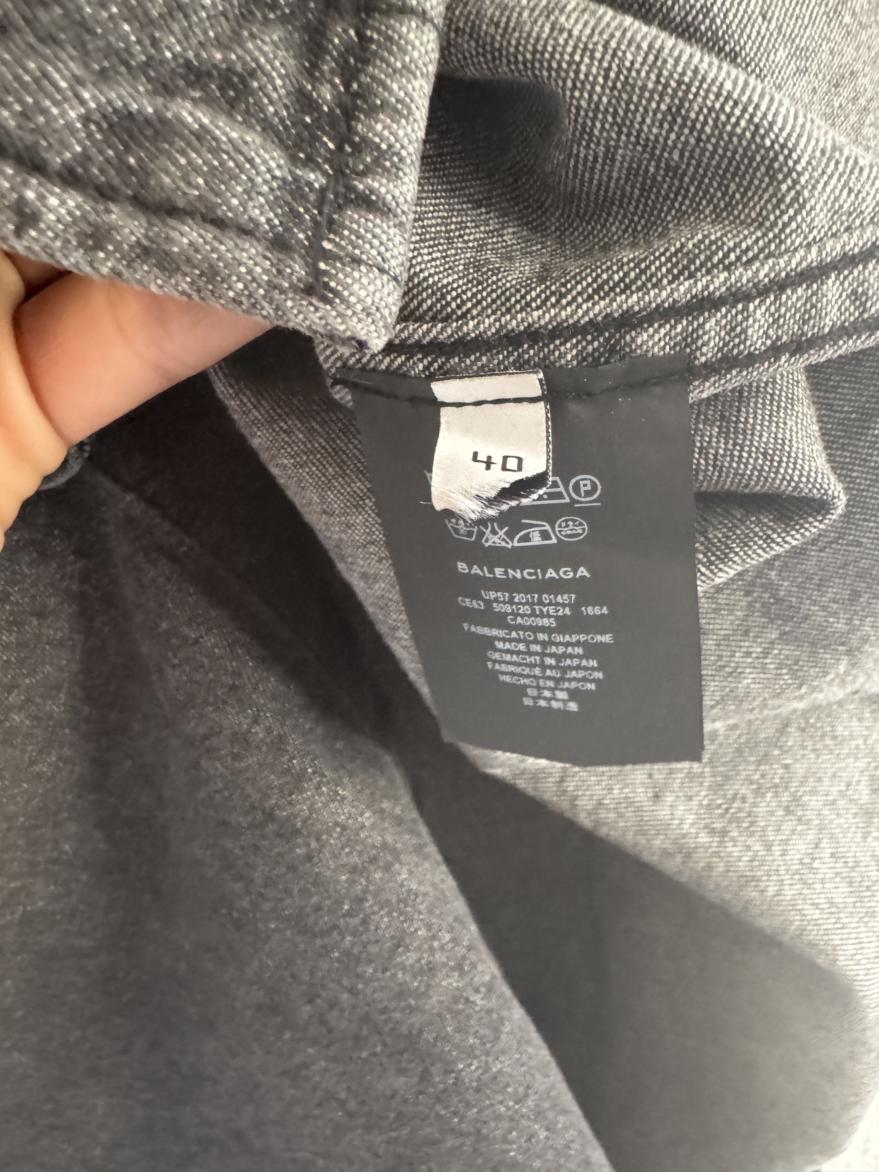 Balenciaga “Europe” Distressed Denim Vest Size US L / EU 52-54 / 3 - 5 Thumbnail