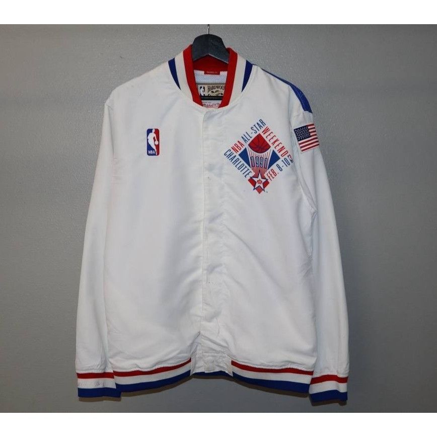 Mitchell & Ness Mitchell & Ness 1991 NBA All-Star Warm Up Jacket - White M Size US M / EU 48-50 / 2 - 2 Thumbnail
