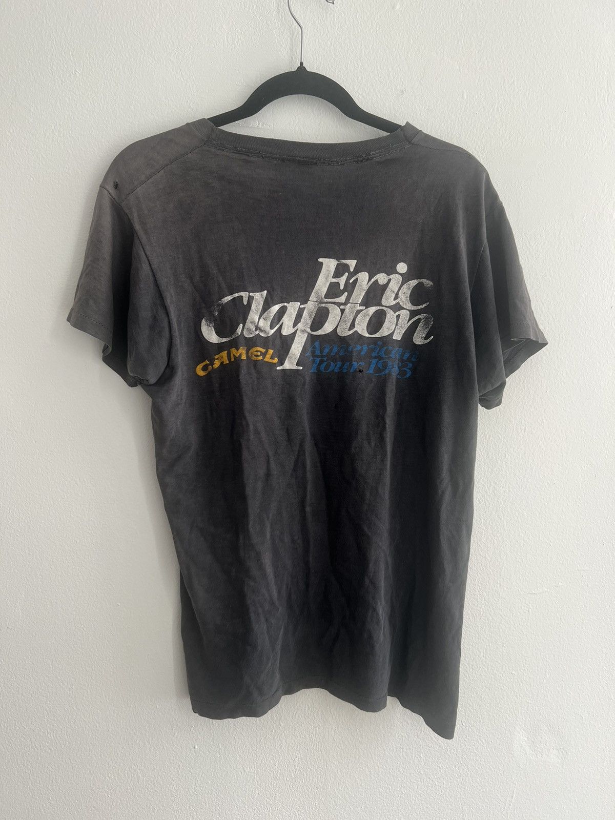 Camel × Vintage Eric Clapton 1983 World Tour tee (CAMEL SPONSORED) Size US M / EU 48-50 / 2 - 4 Thumbnail