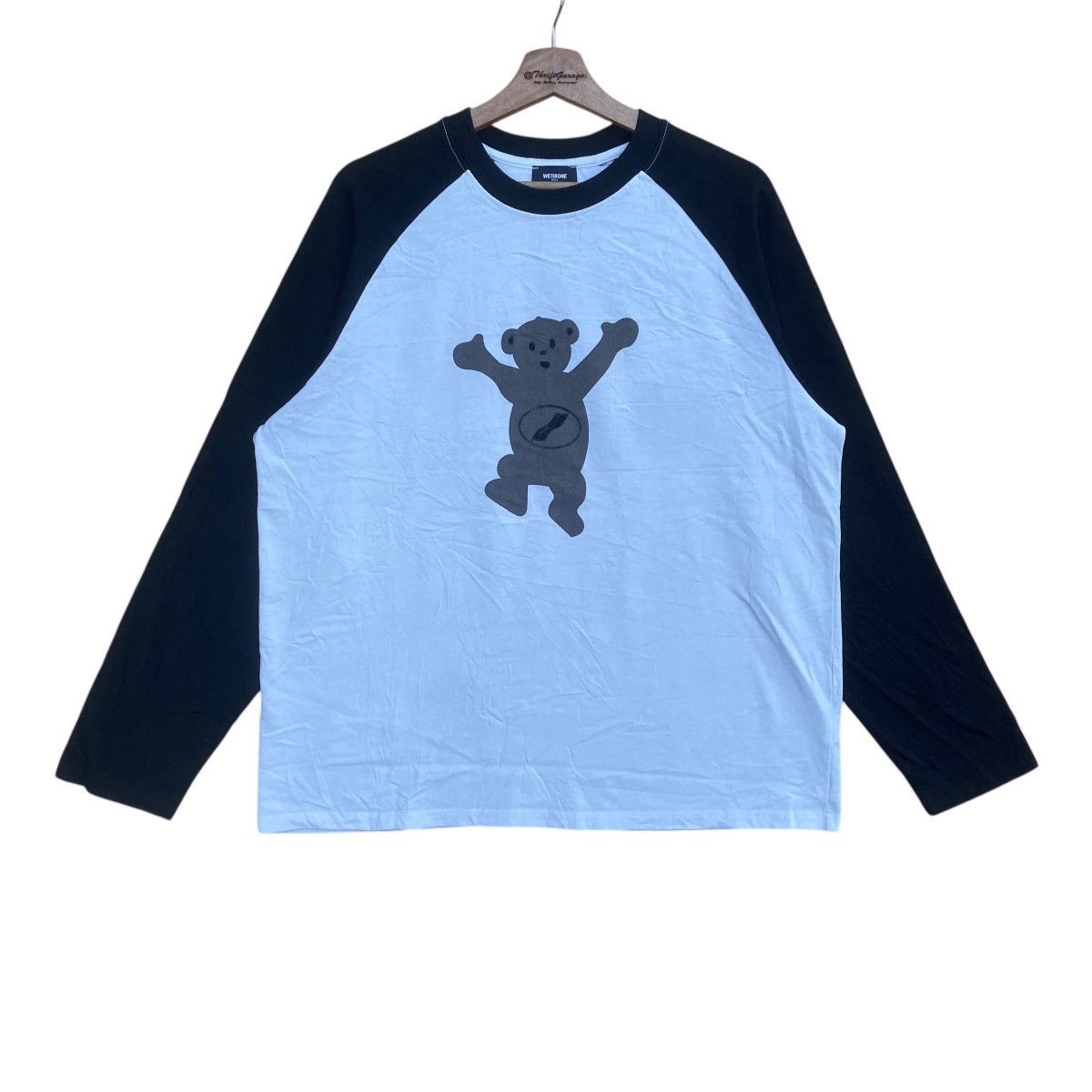 WE11DONE WE11DONE ‘Rule’ Teddy Bear Mirror Printed Longsleeve Shirt Size US L / EU 52-54 / 3 - 1 Thumbnail