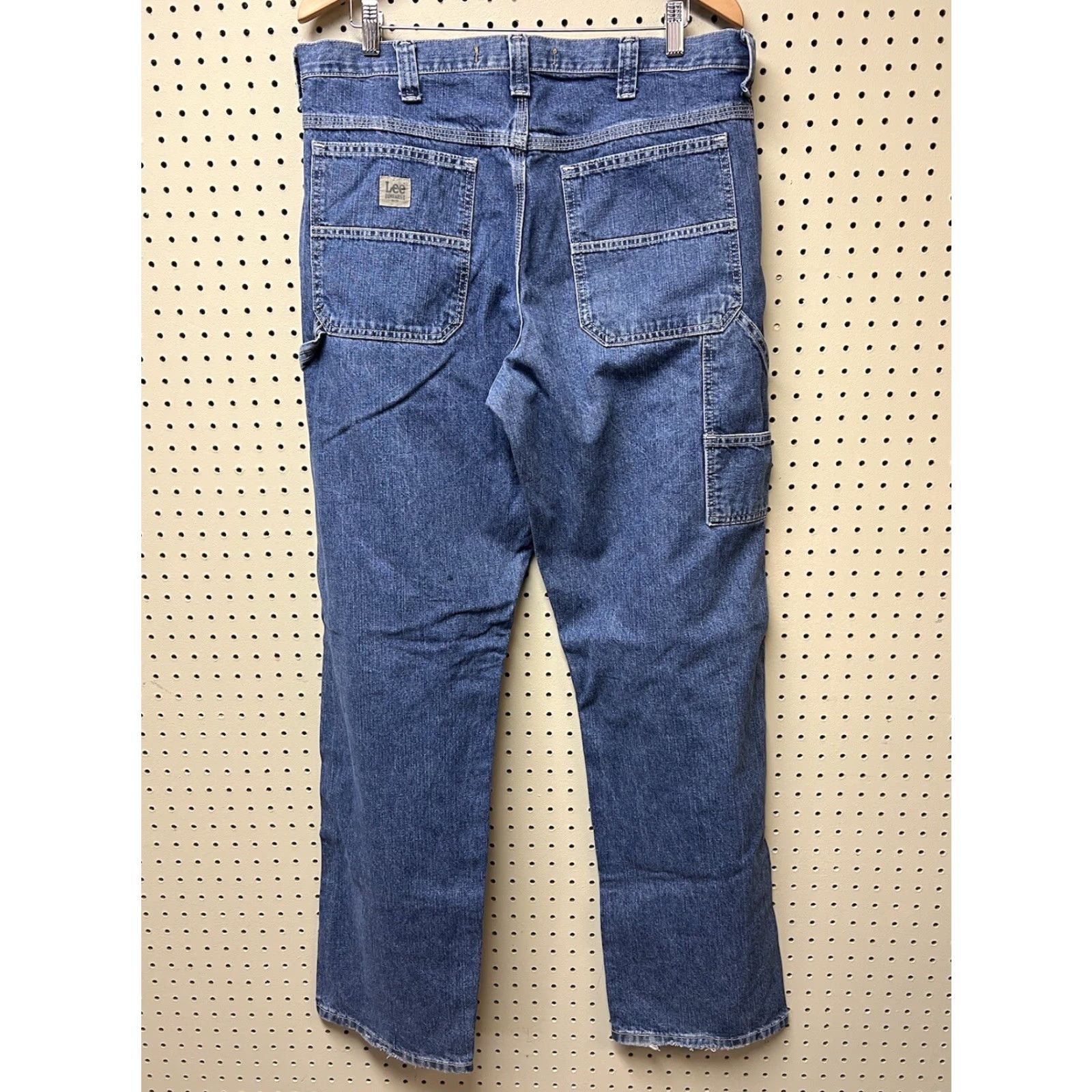 Lee VINTAGE Lee Dungarees Jeans Mens 36X34 Carpenter PAINTER Distressed Skater Relaxed Relaxed Size US 36 / EU 52 - 4 Thumbnail