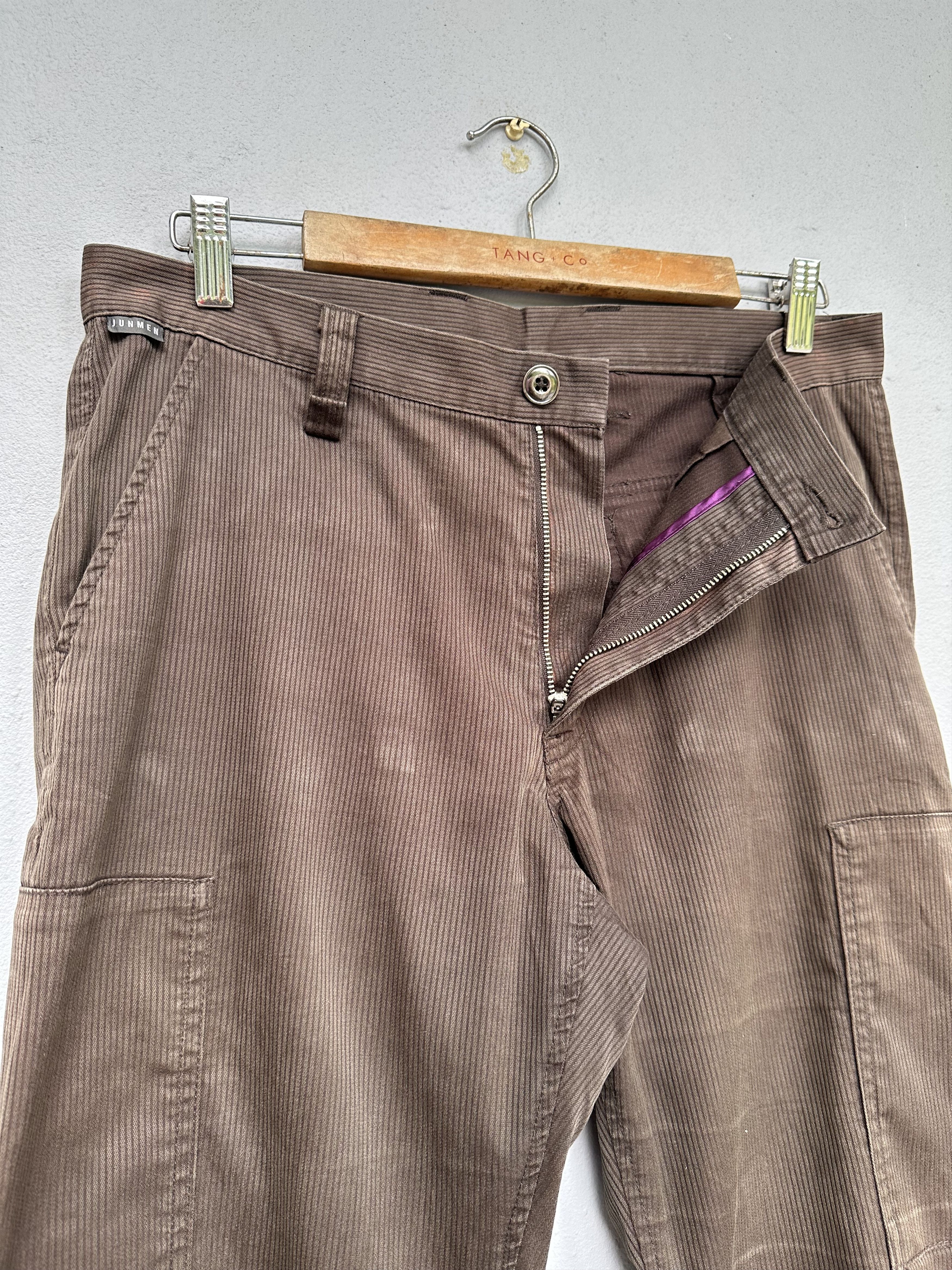 JUN MEN Vintage Japanese Brand Jun Men Stripe Trouser Pant Size US 32 / EU 48 - 11 Thumbnail