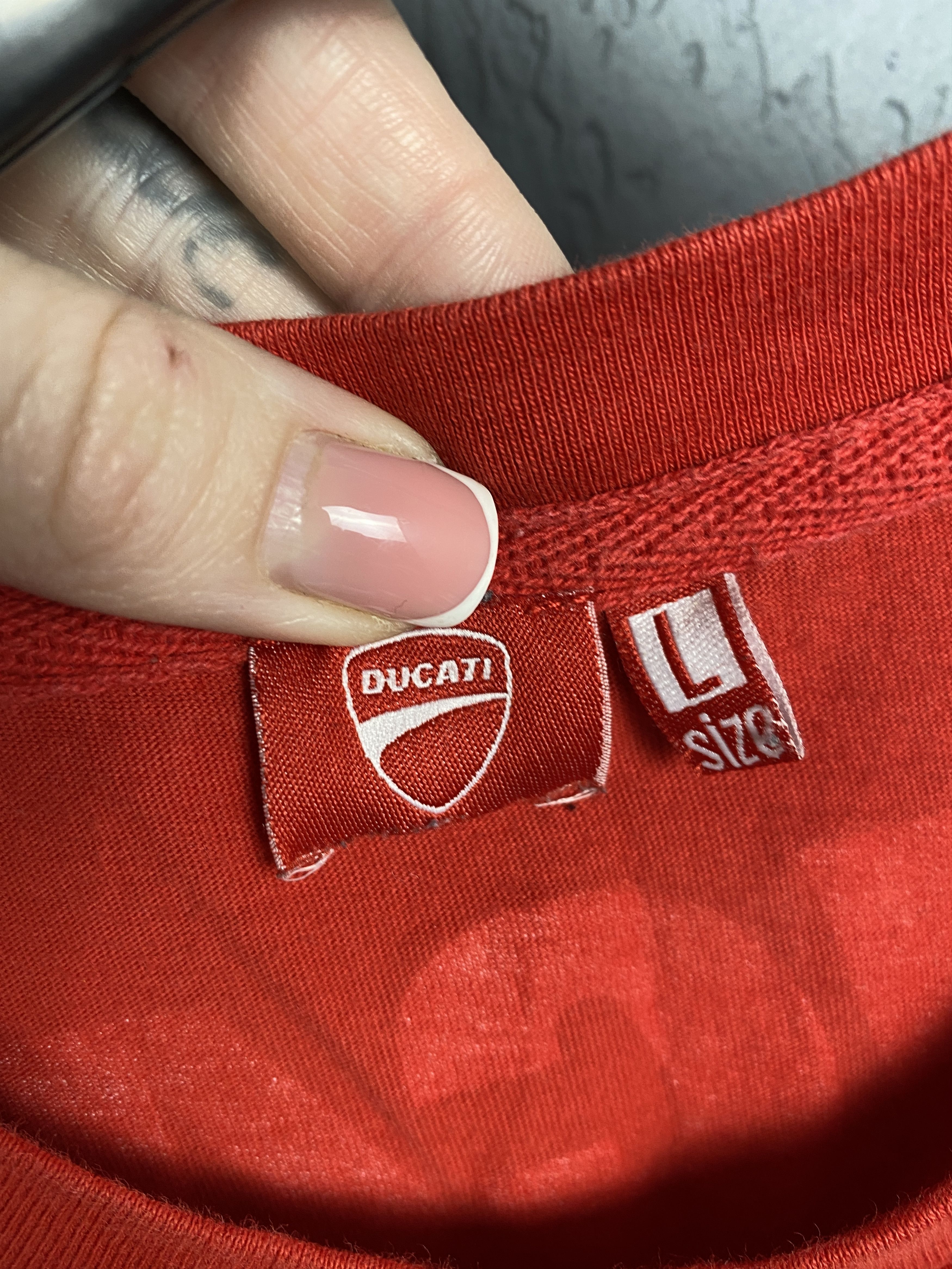 Ducati Ducati Corse Racing Team Vintage Mens Crew Neck T-Shirt Size US L / EU 52-54 / 3 - 8 Thumbnail