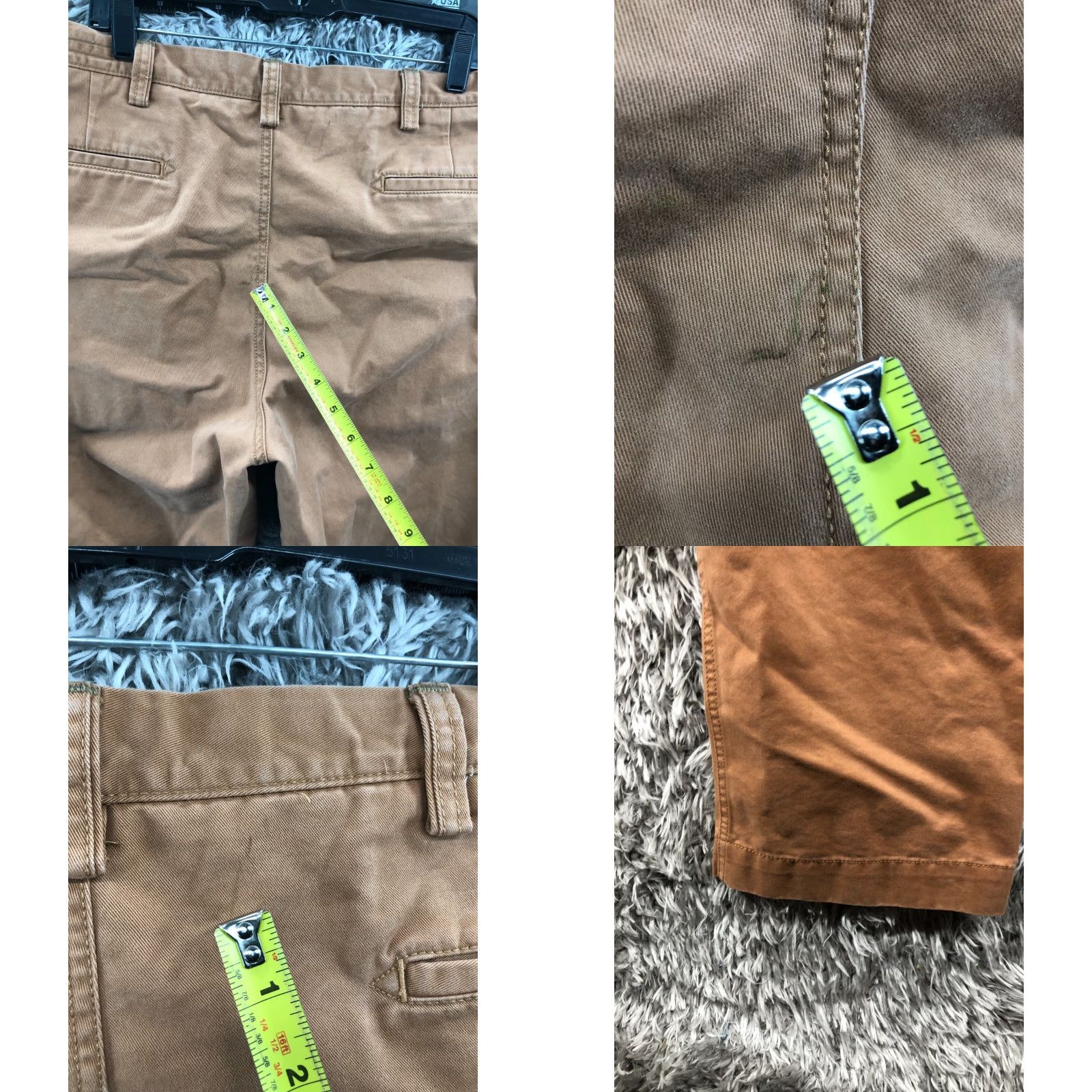 Vintage LK Chino Pants Size 38x32 Brown Straight Leg Medium Wash FLAW Size US 38 / EU 54 - 8 Thumbnail