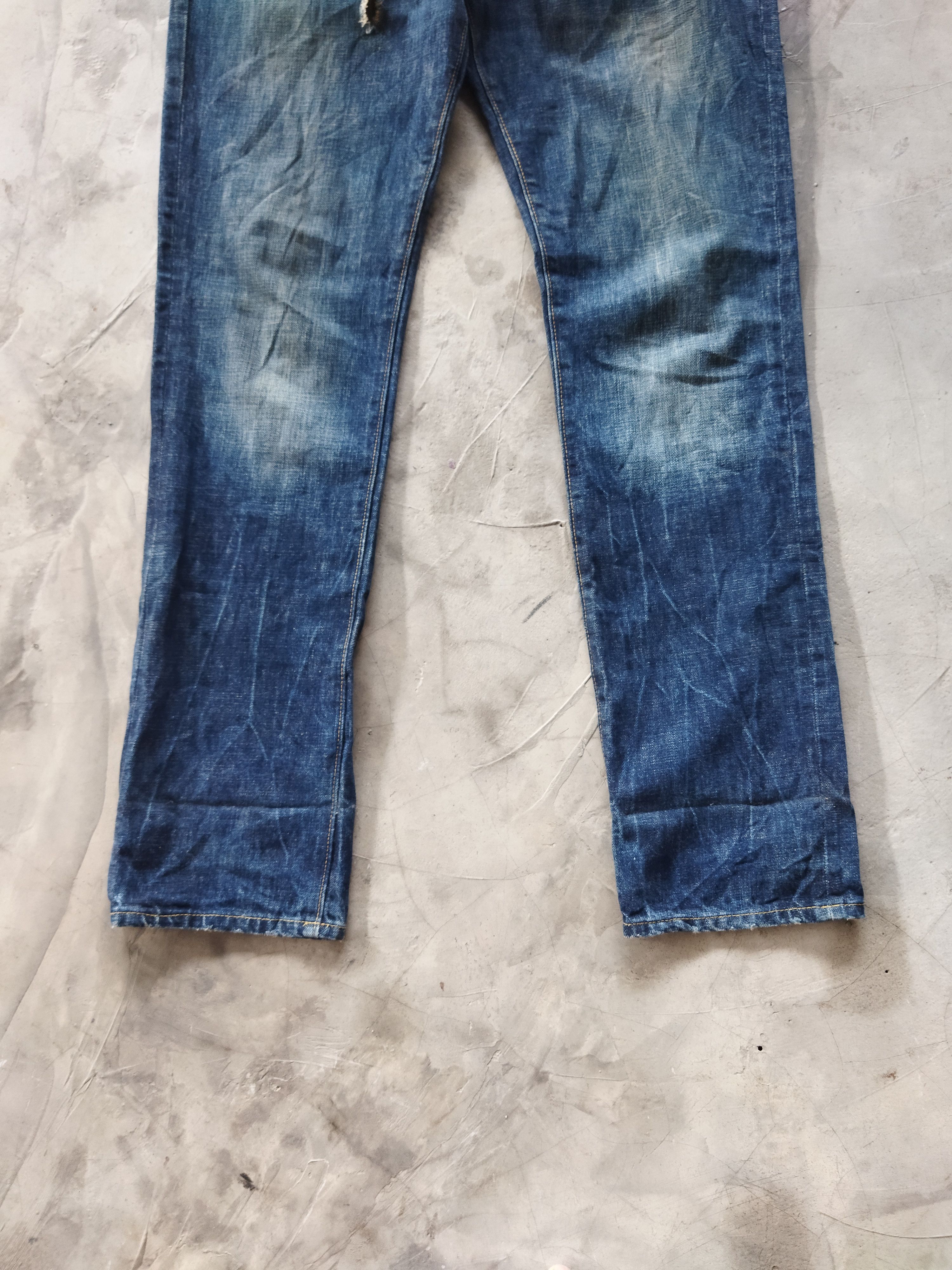Vintage VINTAGE PREMIUM SKINNY DISTRESSED BLUE JEANS PANTS Size US 35 - 3 Thumbnail