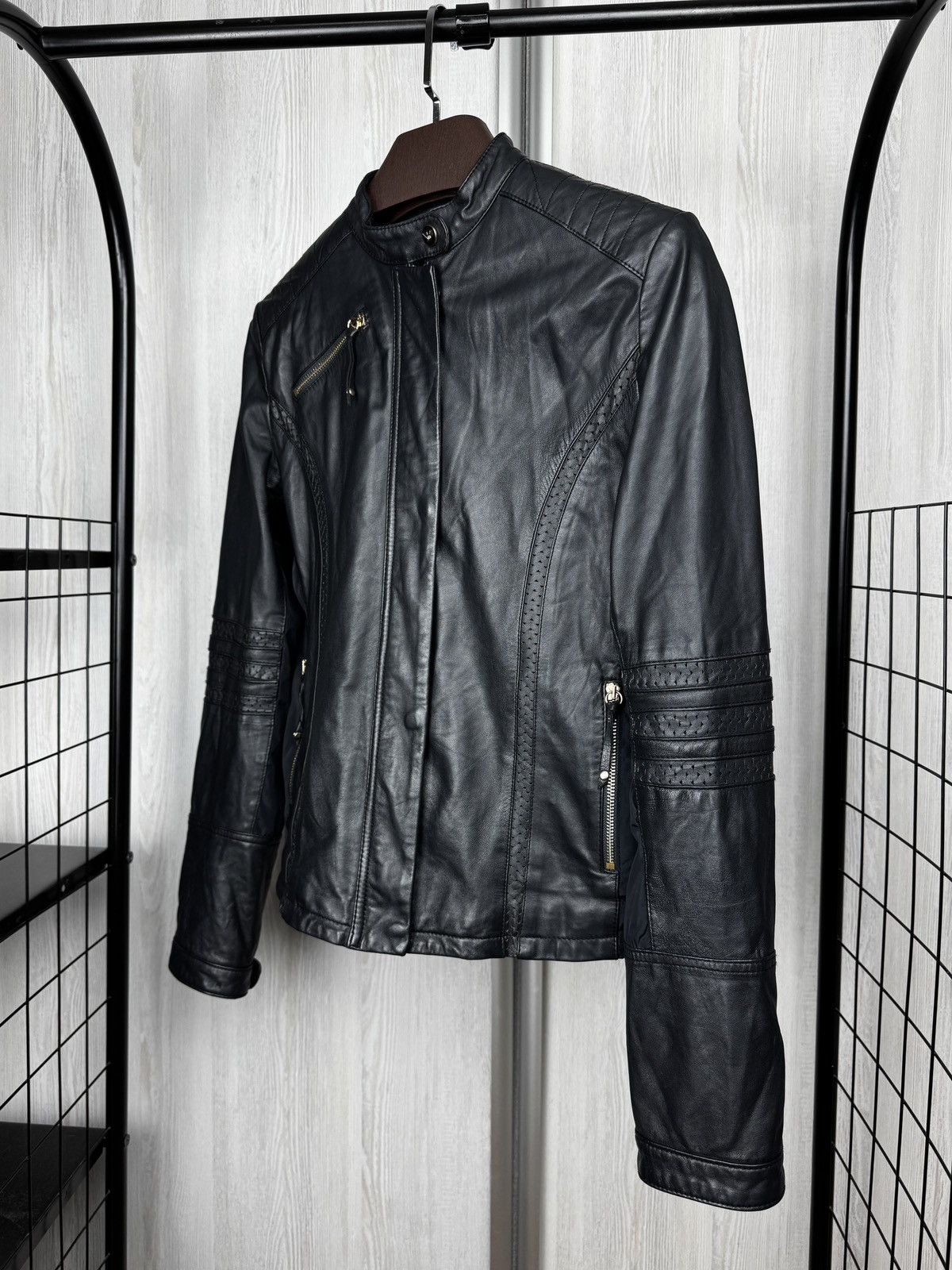 Armani VTG Armani Jeans Ovine Leather Women Motorcycle Biker Jacket Size M / US 6-8 / IT 42-44 - 5 Thumbnail