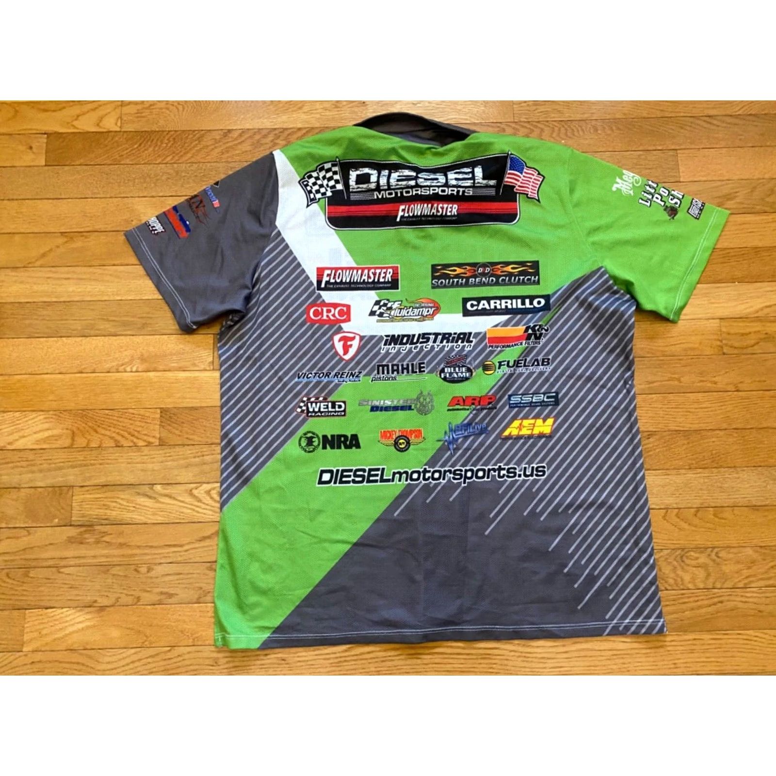 Diesel B&M Racing Performance Shirt Flowmaster Hurst NHRA Diesel Motorsports T-Shirt XXL Black Men Short Sleeve Crew Neck Preshrunk Racing Size US XXL / EU 58 / 5 - 2 Thumbnail