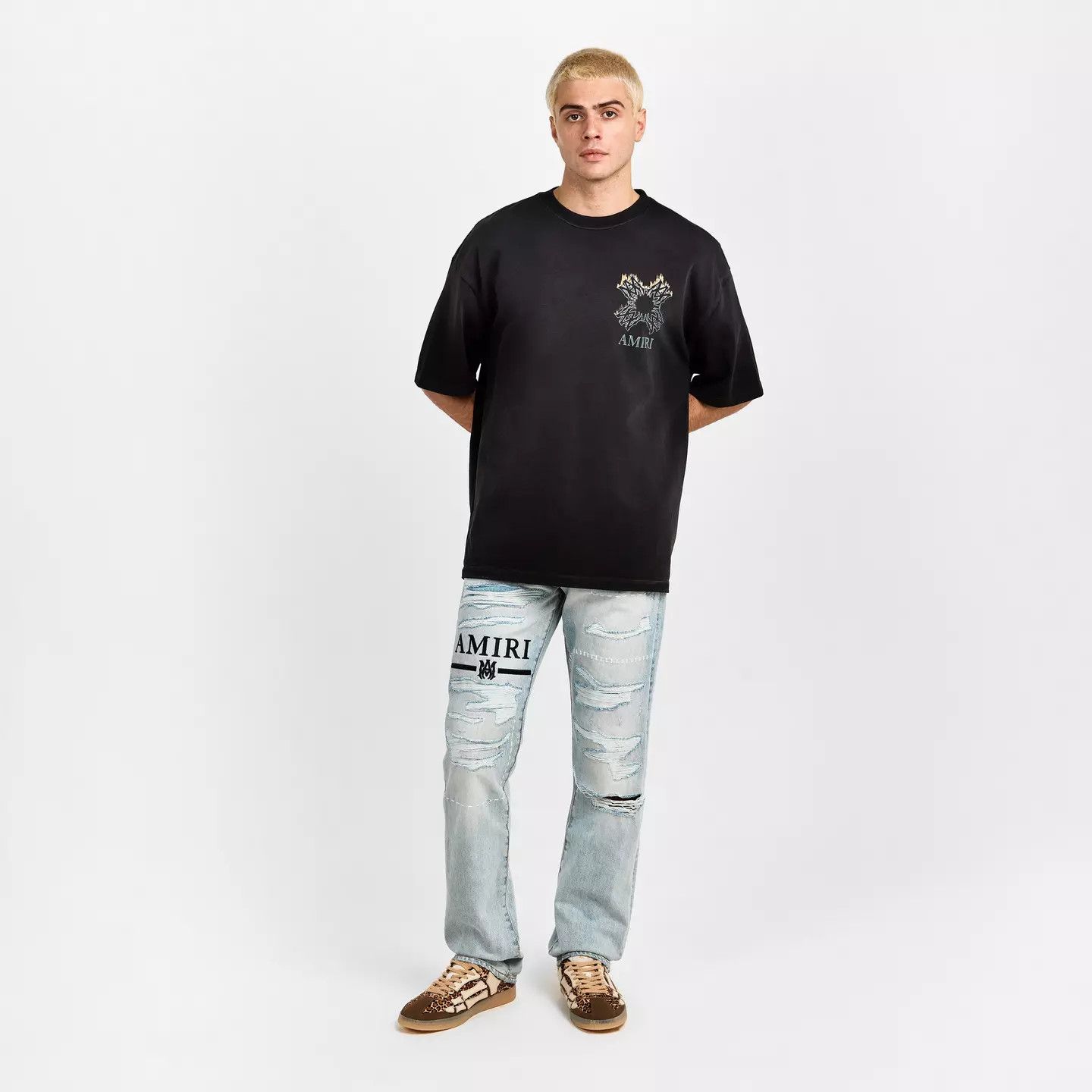Amiri o1g2r1mq0426 Workman Straight Leg Jeans in Blue Size US 36 / EU 52 - 6 Thumbnail