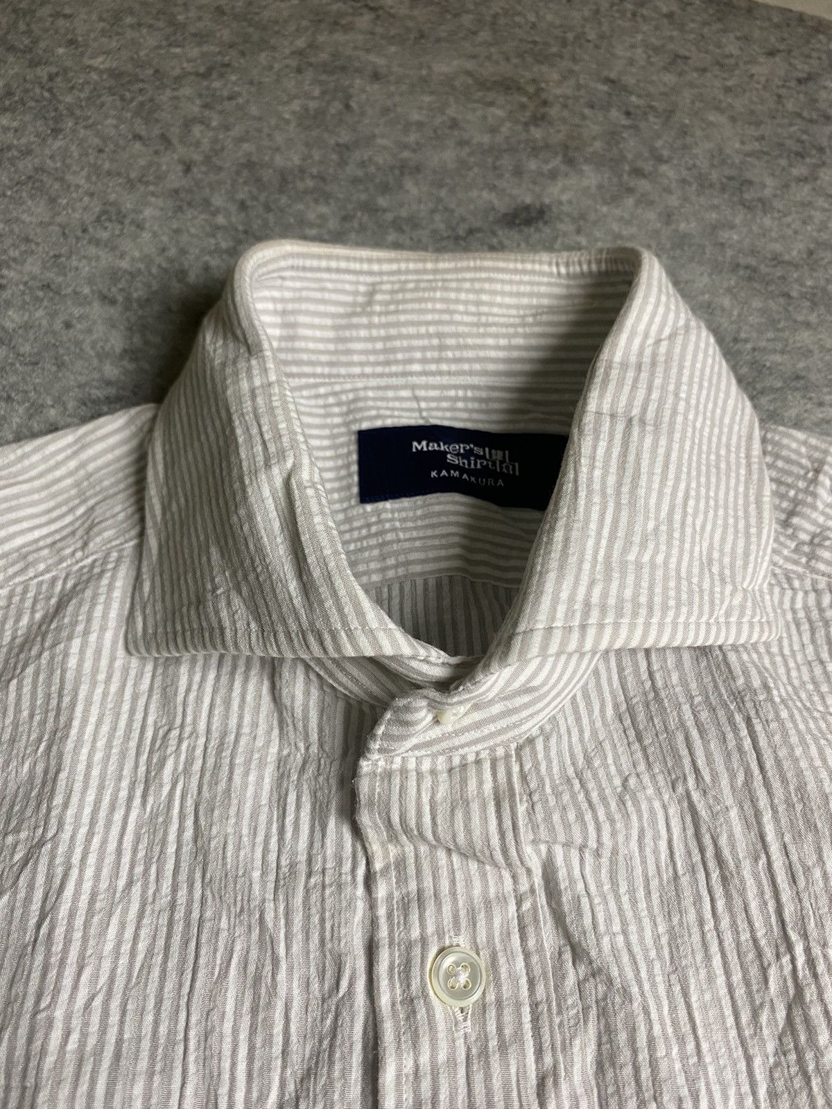 Makers Kamakura Japan Cutaway Crinkle Shirt, Men's — image 5 of 6