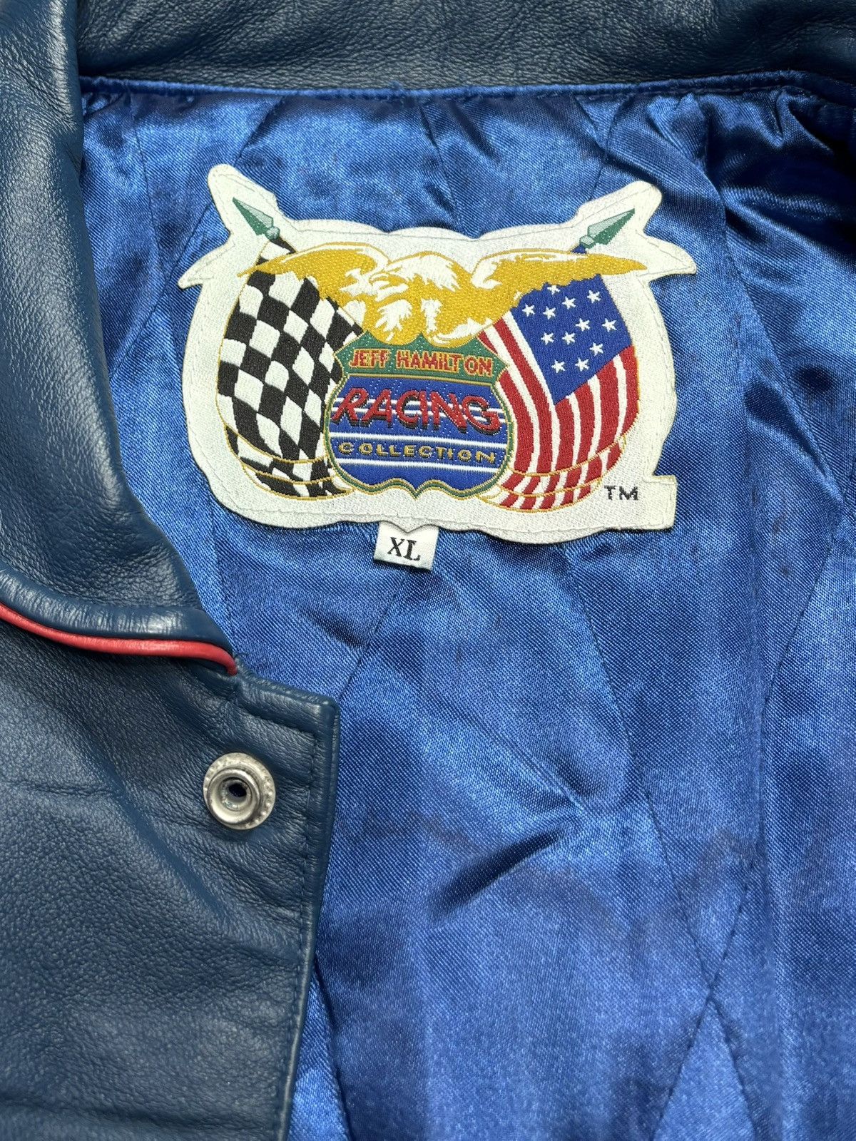 Jeff Hamilton Jeff Hamilton Miller Light Rusty Wallace Leather Jacket Size US XL / EU 56 / 4 - 6 Thumbnail