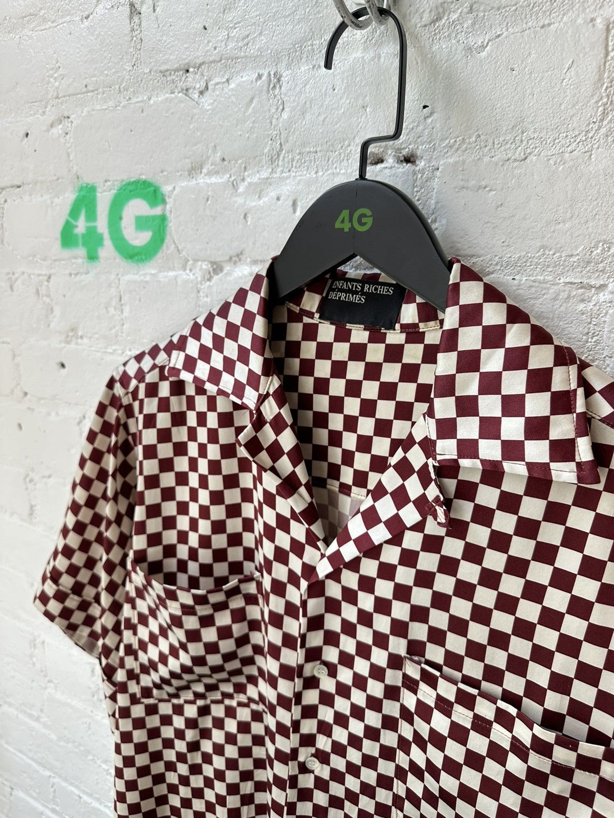 Enfants Riches Deprimes ERD 4GSELLER CHECKERED BUTTON UP SZ-S Size US S / EU 44-46 / 1 - 2 Thumbnail