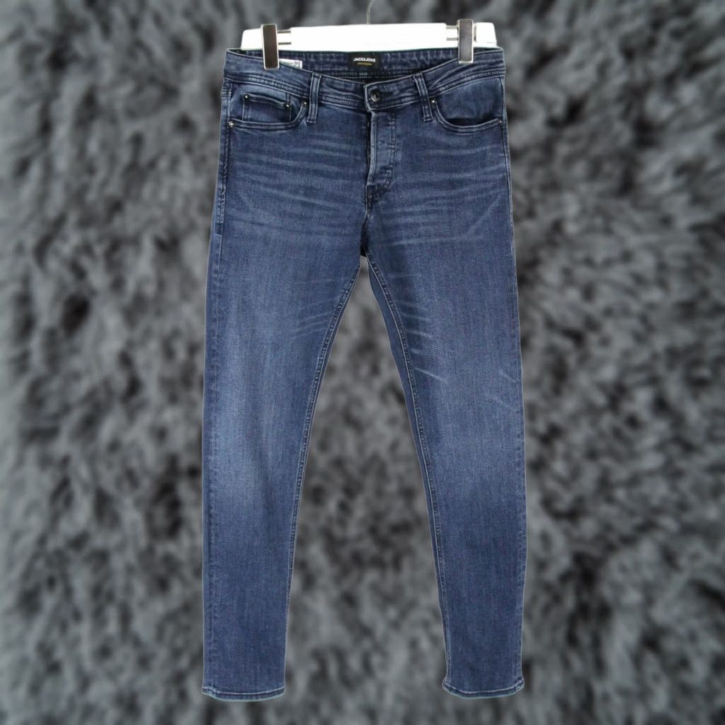 Jack & Jones JACK & JONES Jeans Men's Slim/Glenn W31/L32 Button Fly Stretch Blue Size US 31 - 1 Thumbnail