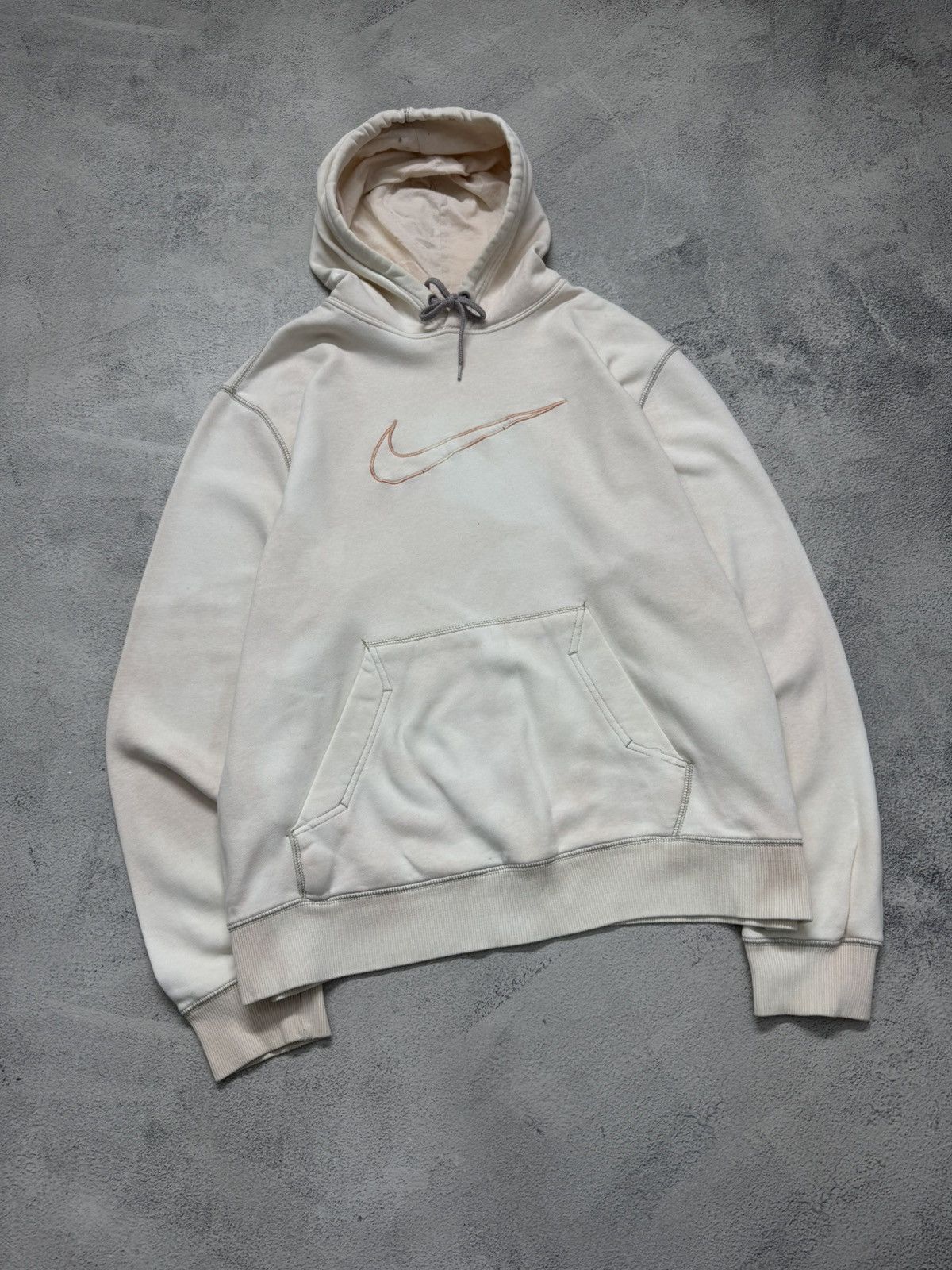Nike Vintage Y2K Nike Big Swoosh Hoodie 00’s Size XL / US 12-14 / IT 48-50 - 3 Thumbnail