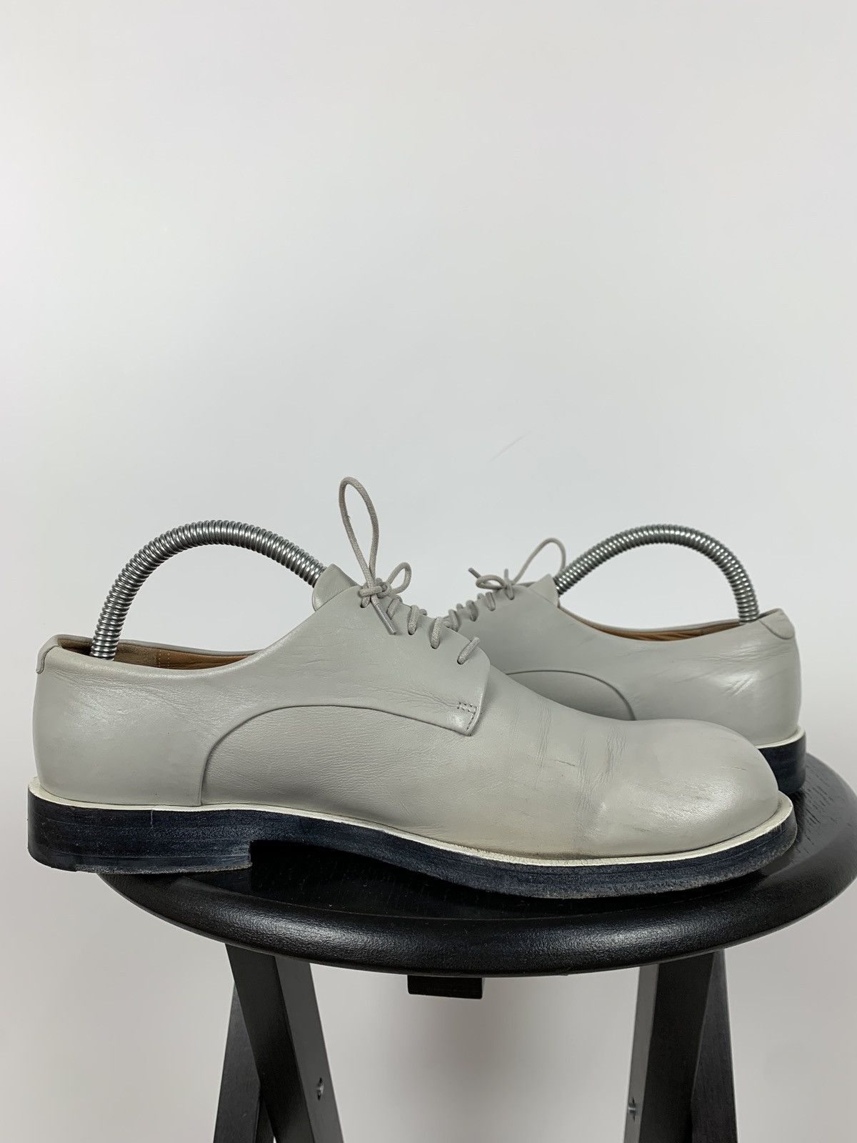 Jil Sander Jil Sander Grey Leather Derby Shoes Size US 9 / IT 39 - 8 Thumbnail