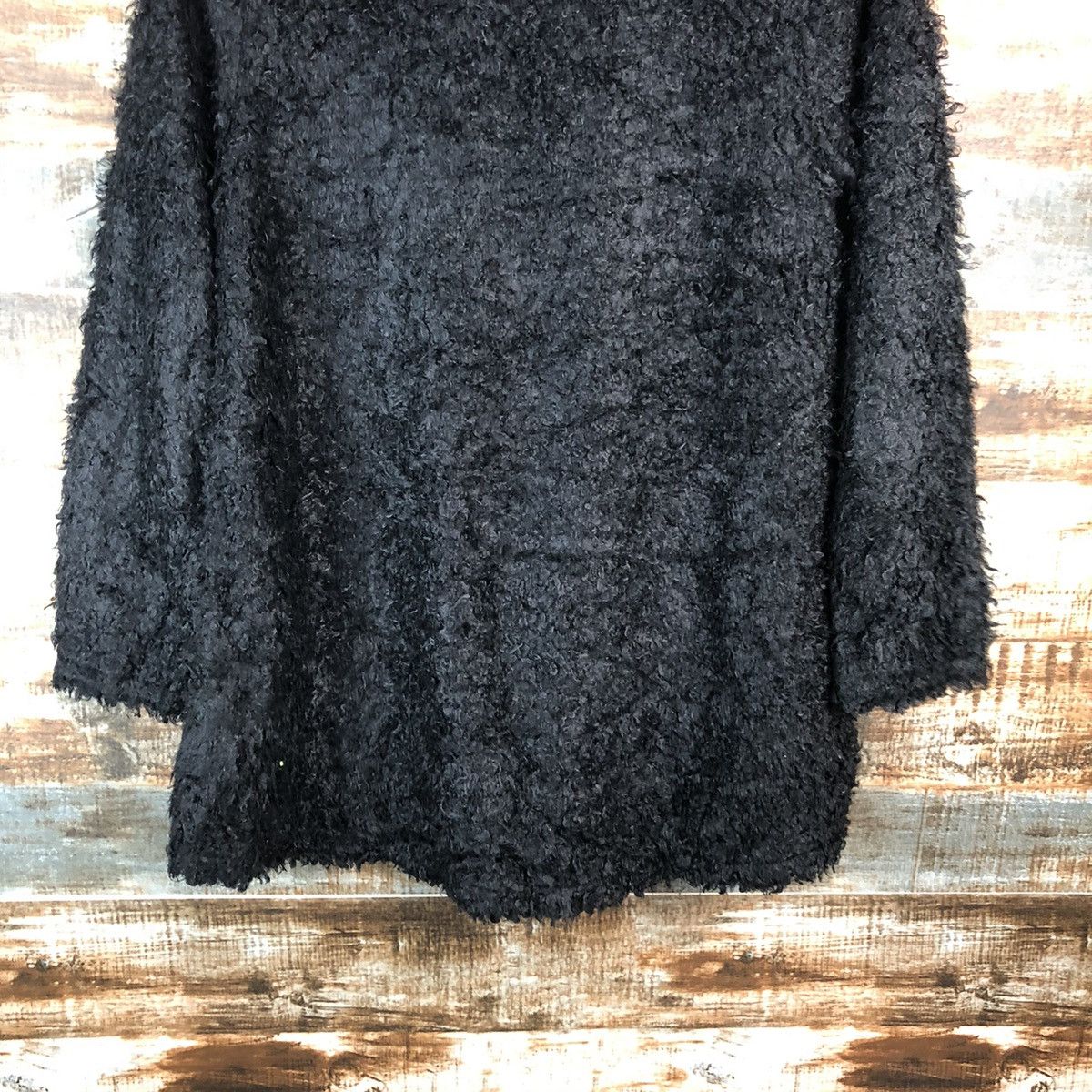 Homespun Knitwear × Japanese Brand DLL A Little Emotion Black Mohair Knitwear #C059 Size S / US 4 / IT 40 - 14 Thumbnail