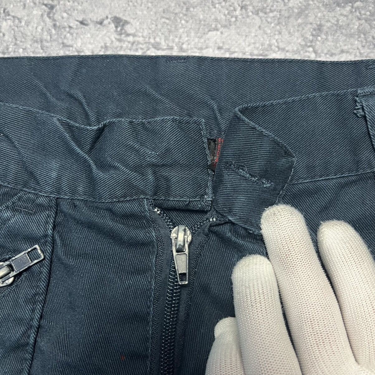 Dickies × Vintage Vintage Dickies Redhawk Navy Trashed Cargo Workwear Pants Size US 30 / EU 46 - 12 Thumbnail