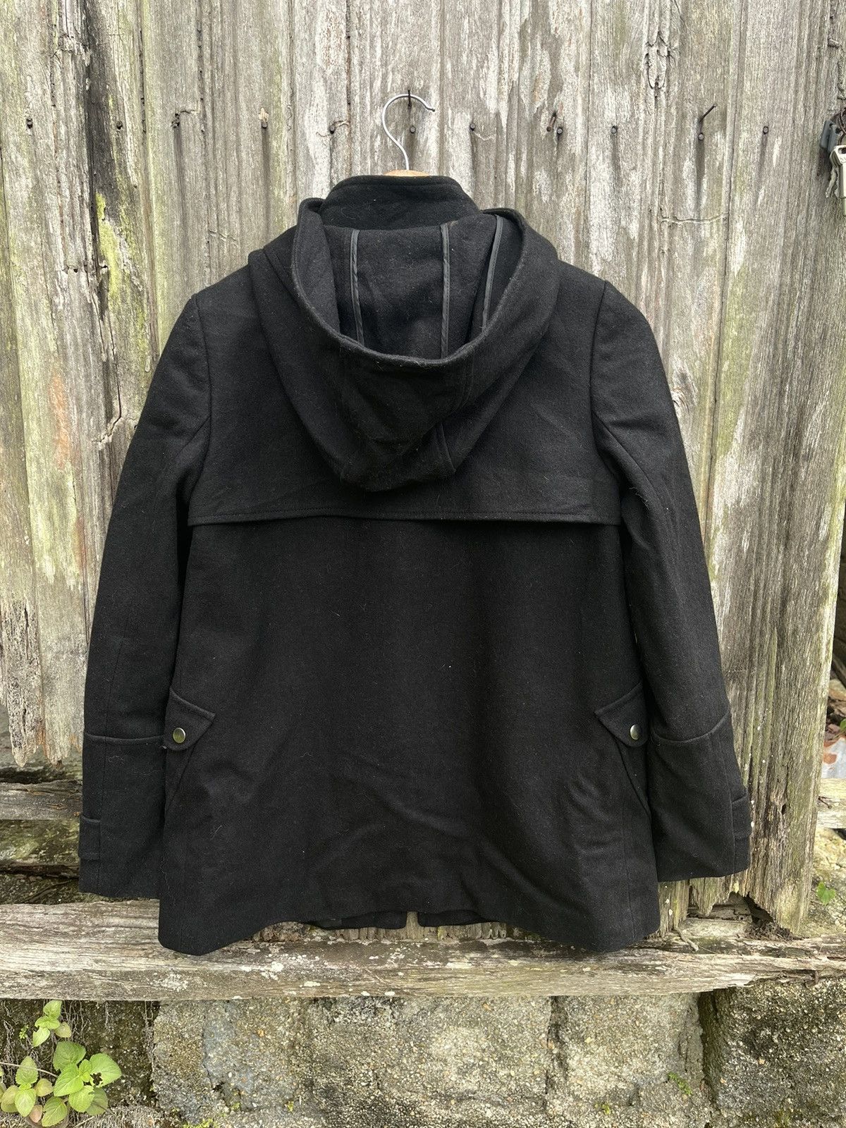 Designer Clockhouse Wool Blend Toggle Coat — Black (M) Size US M / EU 48-50 / 2 - 10 Thumbnail