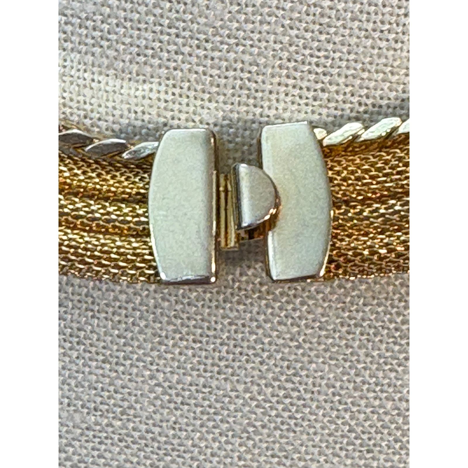 Other Vintage Gold Tone Mesh Necklace and Pedant 70g Size ONE SIZE - 3 Thumbnail