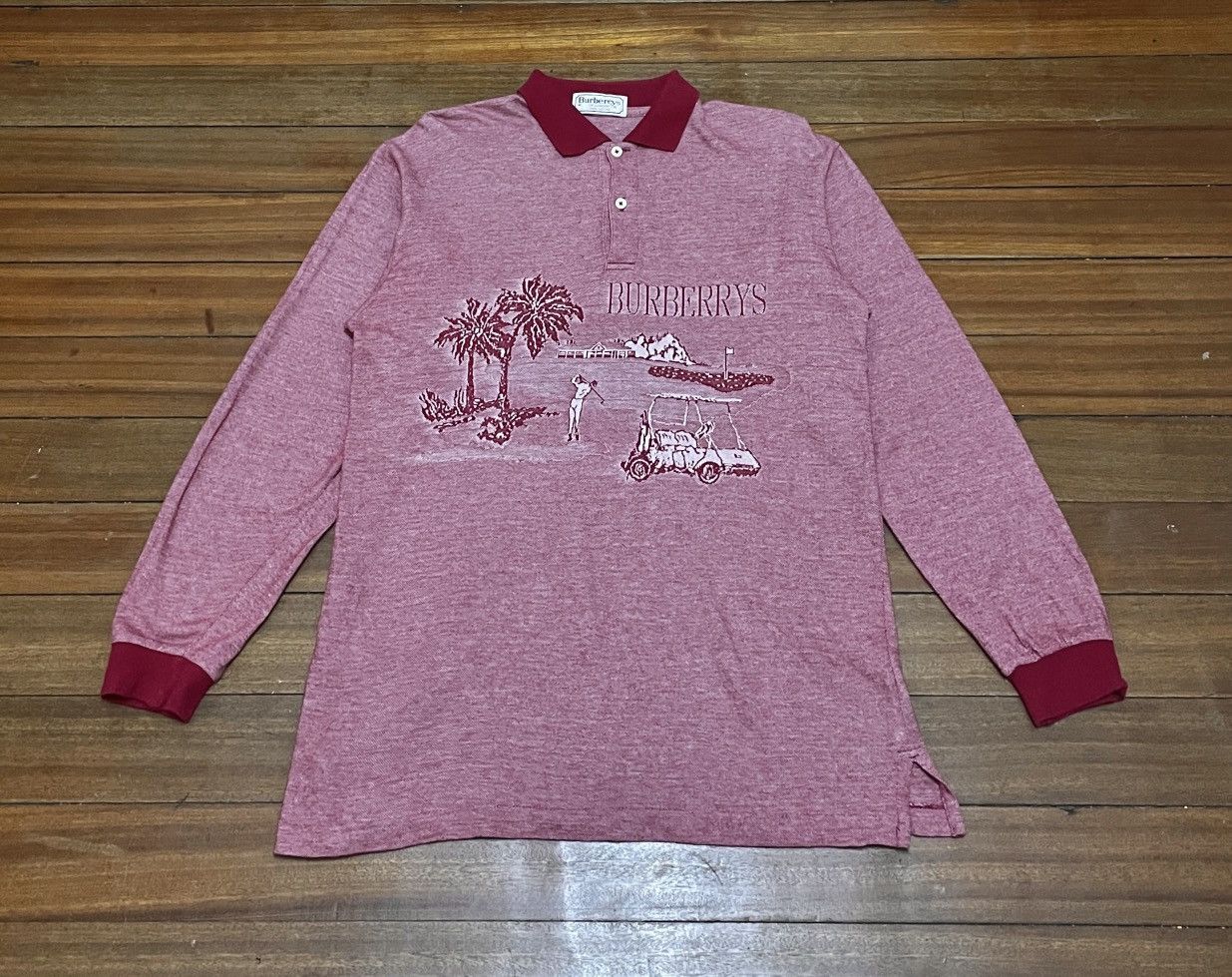 Burberry Very Rare Design Vintage Brand Burberry’s Golf T-shirt 1990s Size US M / EU 48-50 / 2 - 1 Thumbnail
