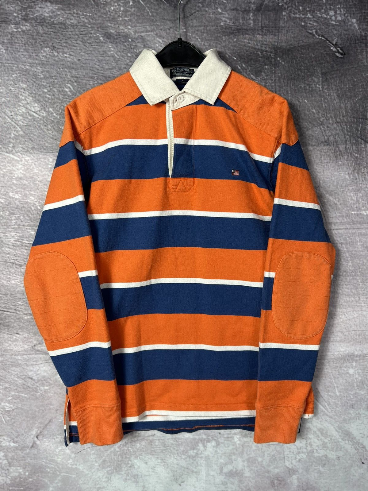 Vintage Ralph Lauren Rugby Heavy Stripped Shirt Polo Jeans