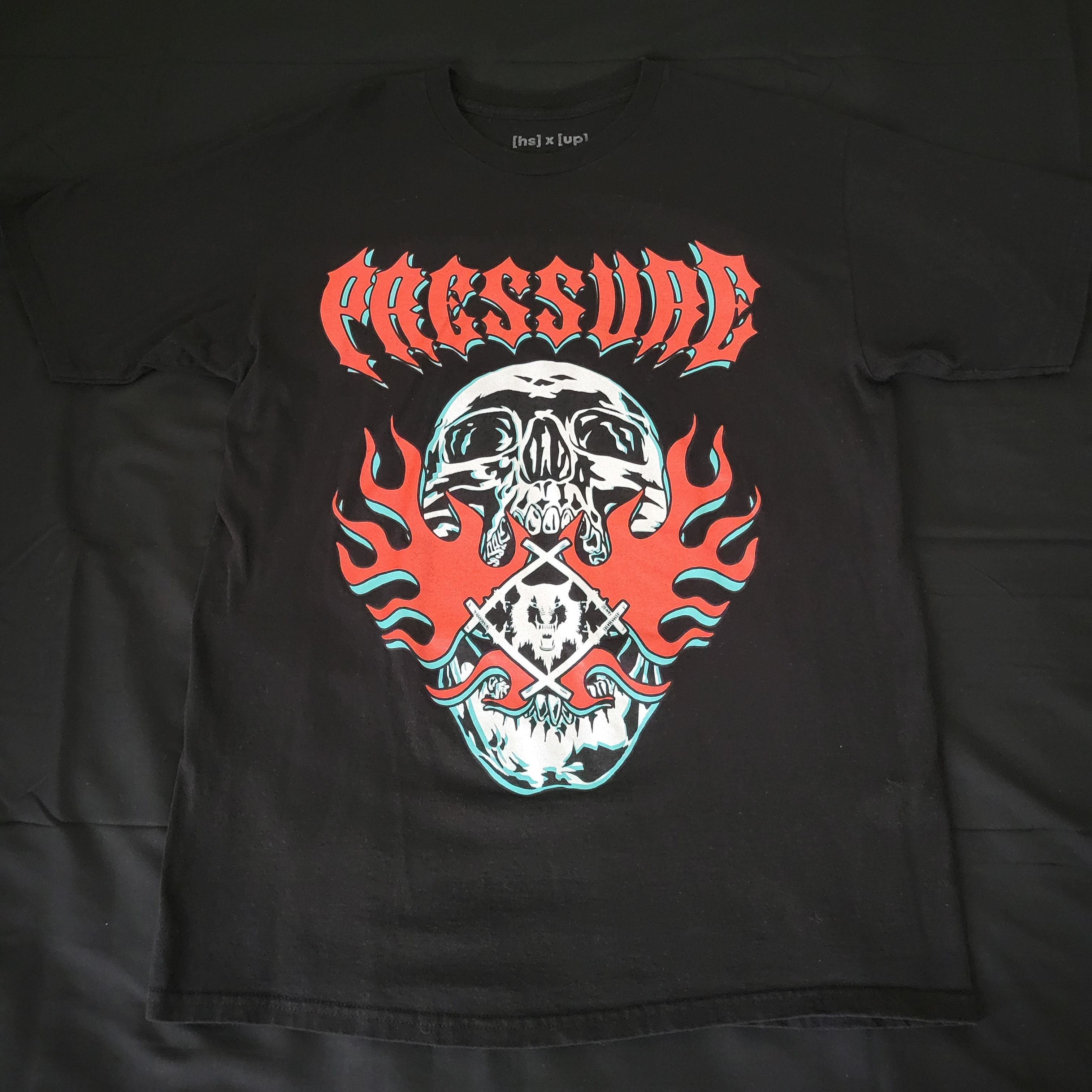 Xavier Wulf / Hollow Squad Hollow Squad x Pressure flaming skull tee Size US L / EU 52-54 / 3 - 1 Thumbnail