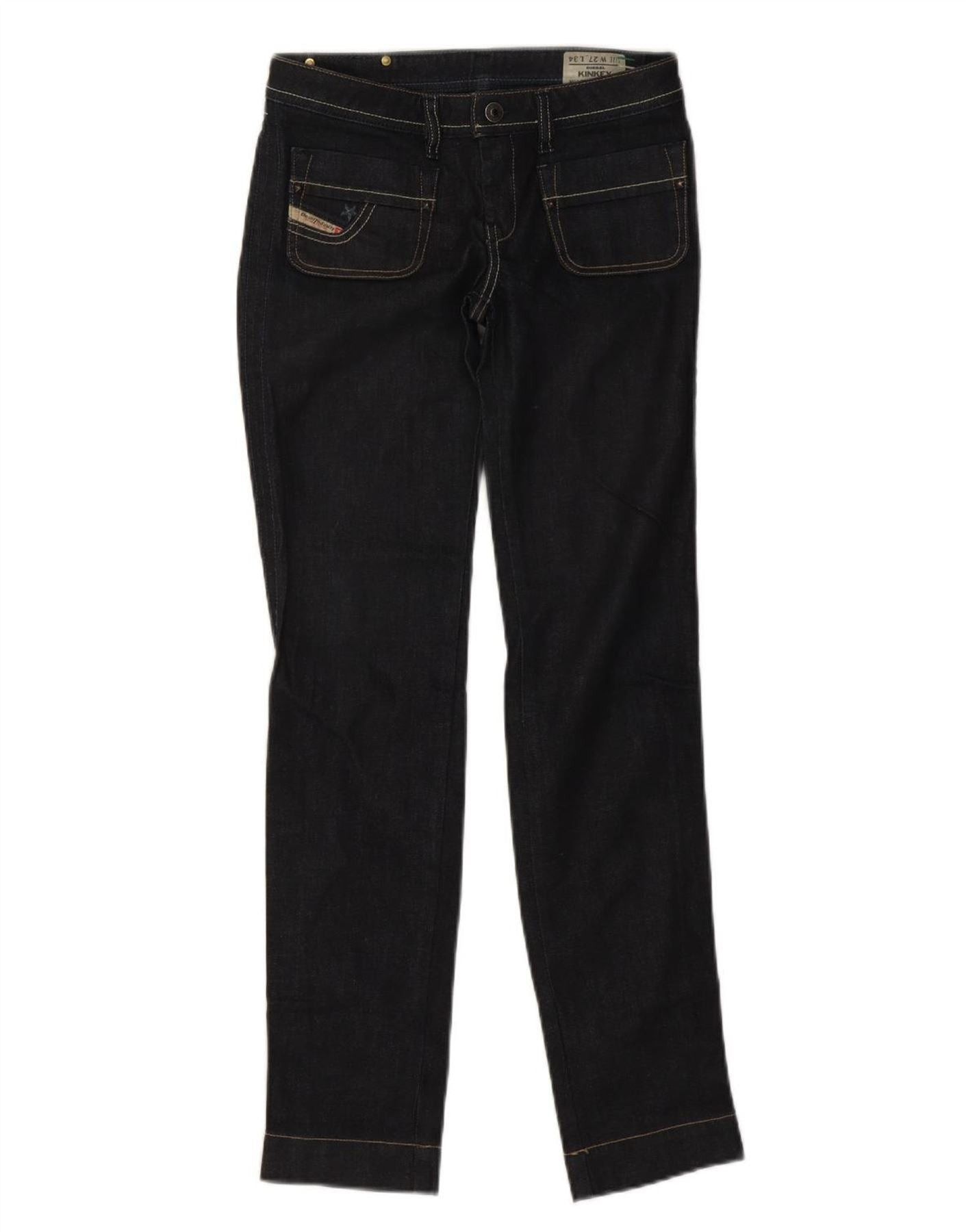 Diesel Womens Kinkey Slim Jeans W27 L31 Navy Blue Cotton Size 42" / US 20 - 1 Thumbnail