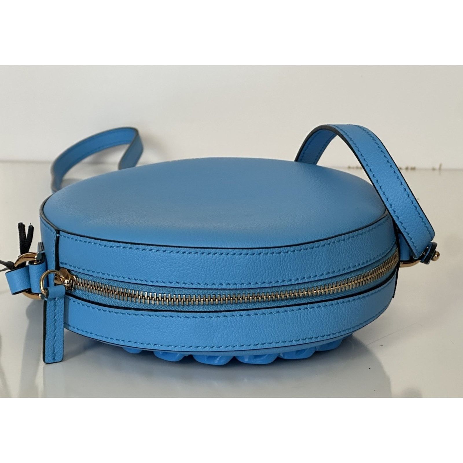 Versace Versace Medusa Head Leather Round Blue Crossbody Bag 1021602 Size ONE SIZE - 5 Thumbnail
