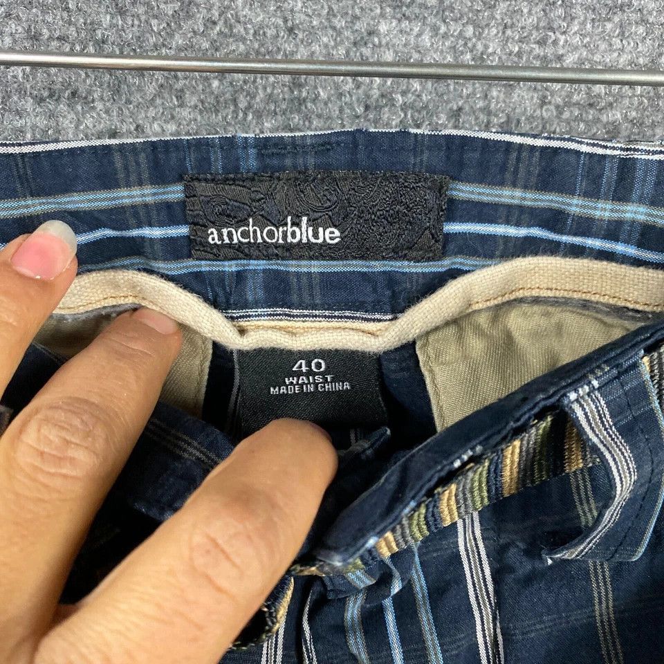 Anchor Blue Anchor Blue Chino Shorts Size 40 Men's Belt 100% Cotton Size US 40 / EU 56 - 6 Thumbnail