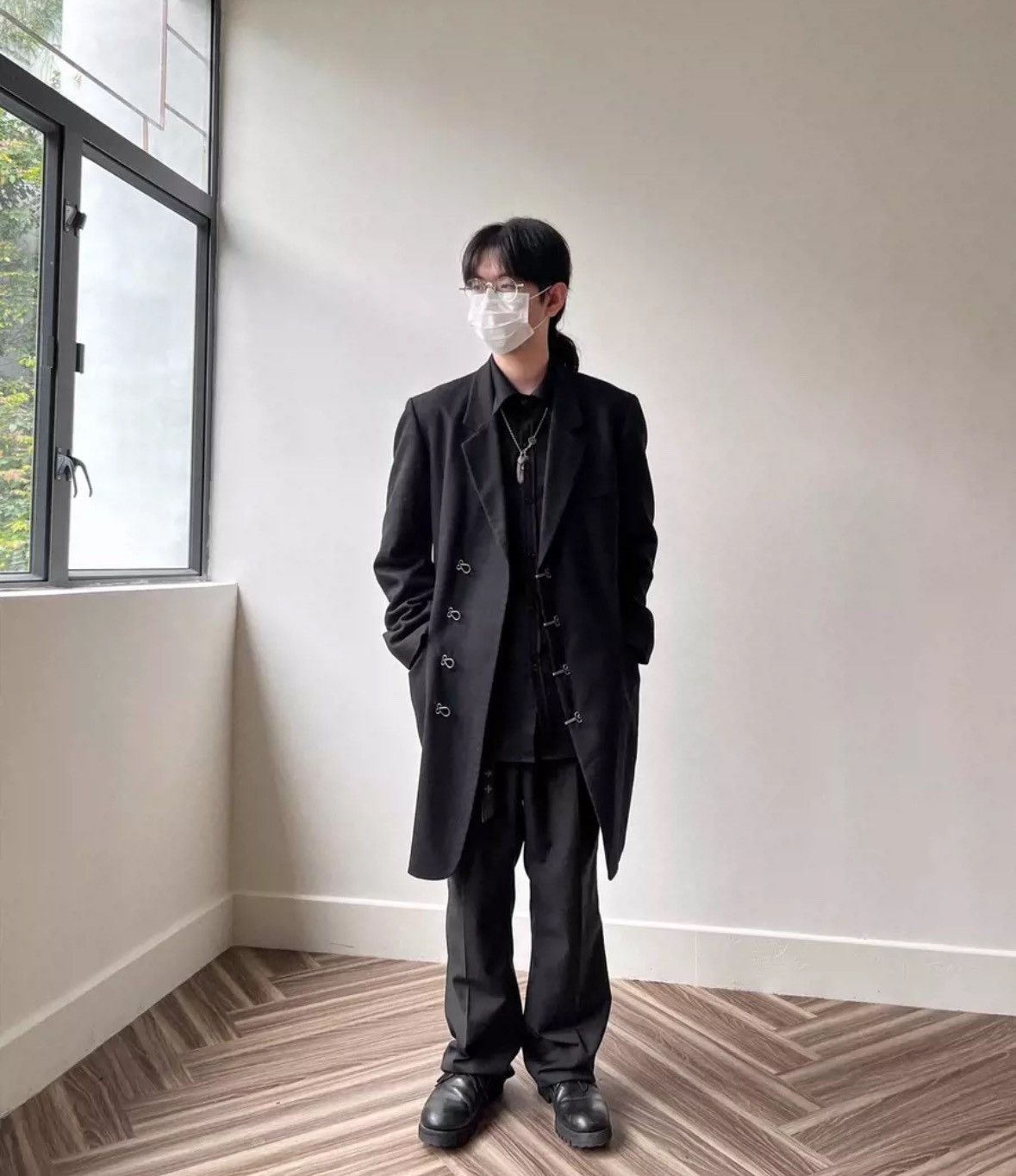 Yohji Yamamoto Yohji Yamamoto 99aw musician's four hook up coat Size US M / EU 48-50 / 2 - 7 Thumbnail
