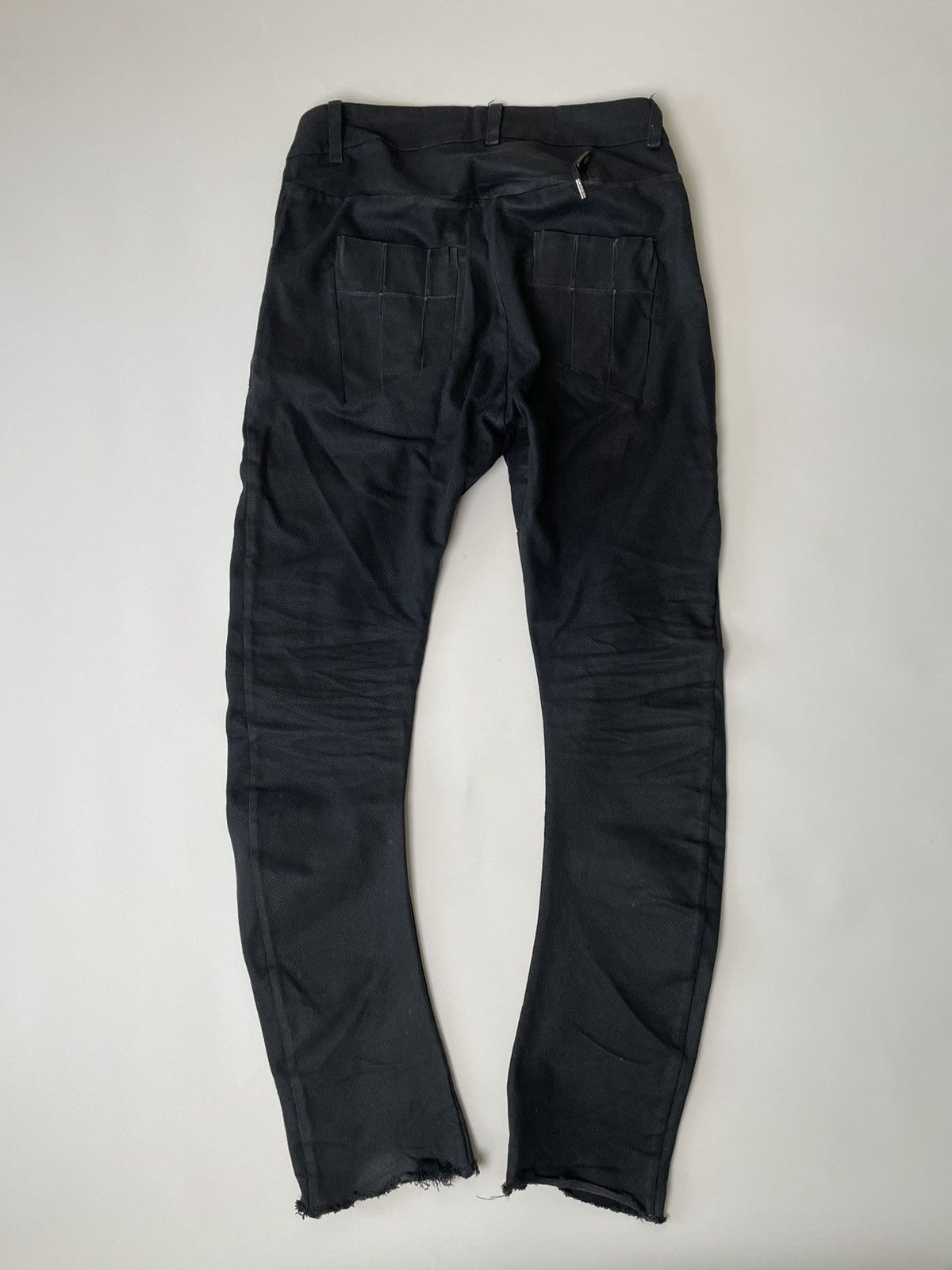 Boris Bidjan Saberi Boris Bidjan Saberi P13 light wax AW13-14 Black Denim Jeans Size US 32 / EU 48 - 3 Thumbnail