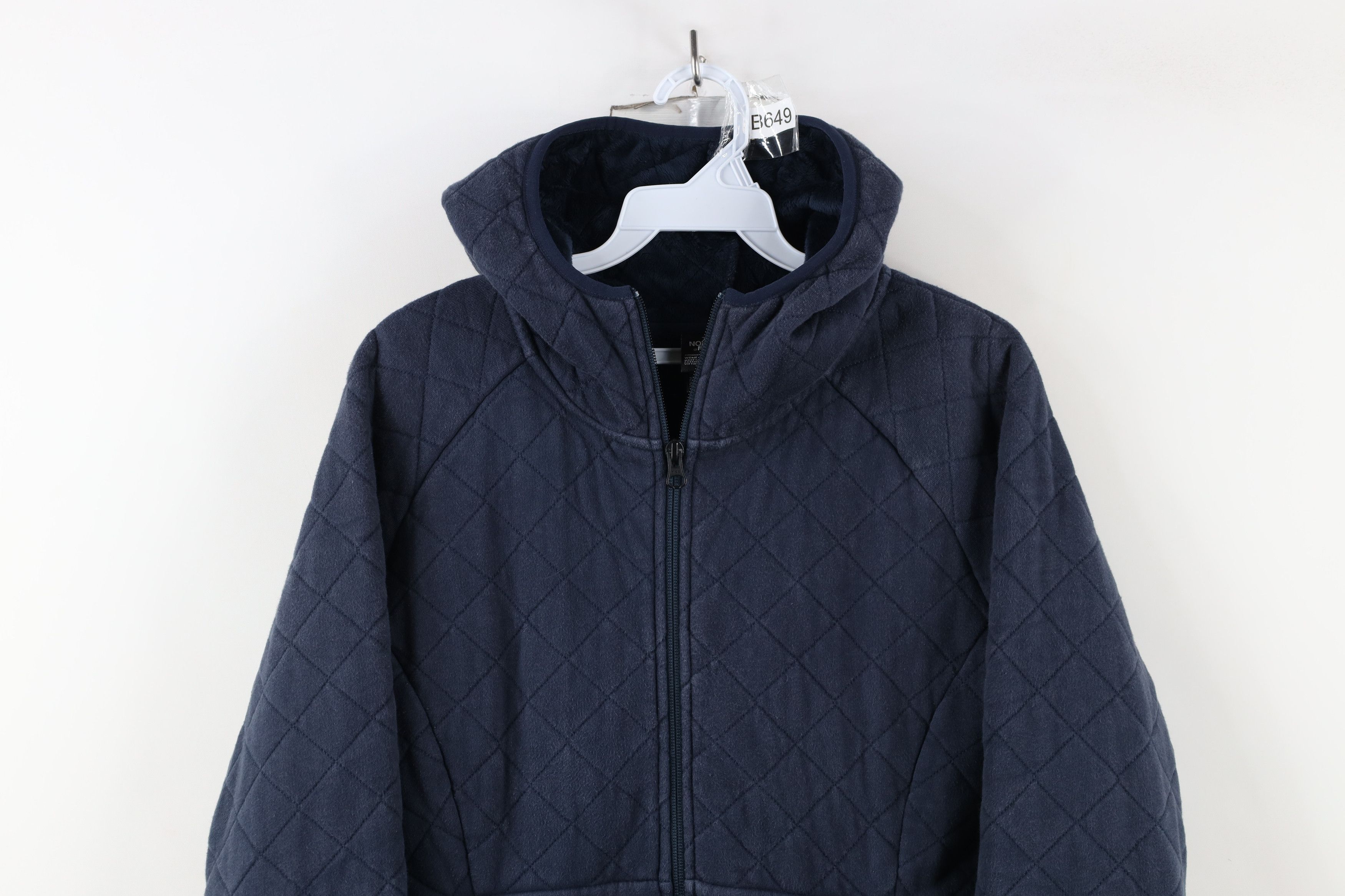 The North Face × Vintage The North Face Spell Fleece Lined Quilted Sweatshirt Jacket Size M / US 6-8 / IT 42-44 - 2 Thumbnail