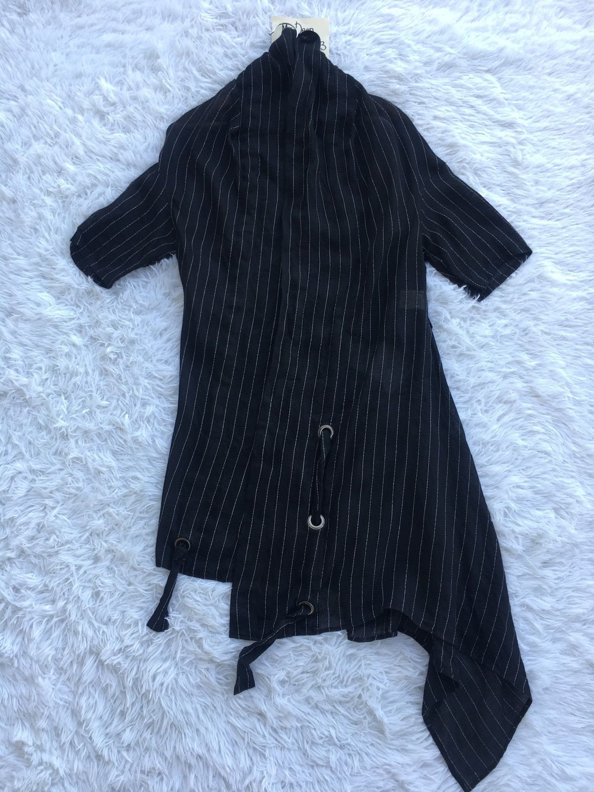 Yohji Yamamoto Rare Vintage Y’s Yohji Yamamoto Linen Stripes Cardi Size US M / EU 48-50 / 2 - 1 Thumbnail